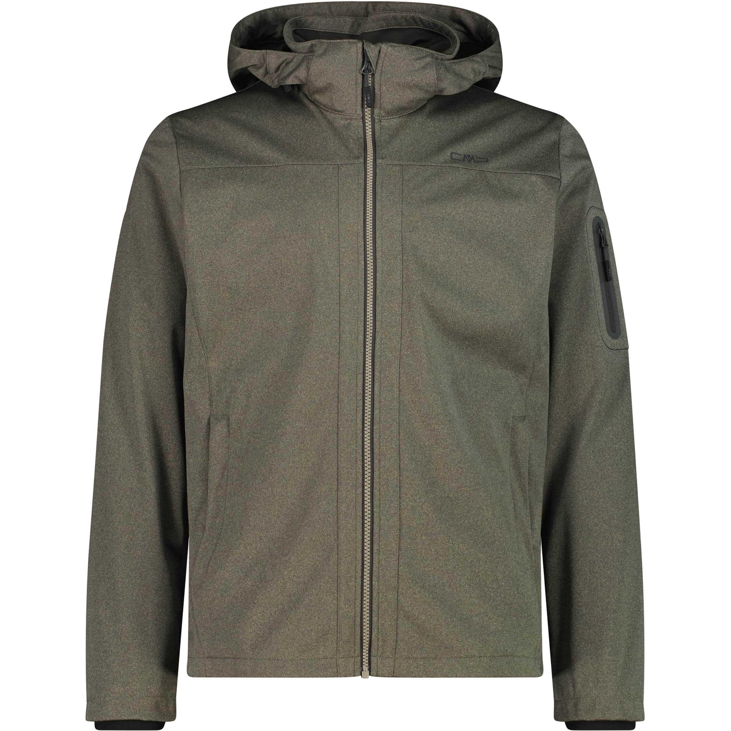 Veste softshell légère pour homme CMP mélangée grise et confortable - 4