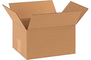 AVIDITI 10x8x6 Small Corrugated Cardboard Shipping Boxes (25-Pack)