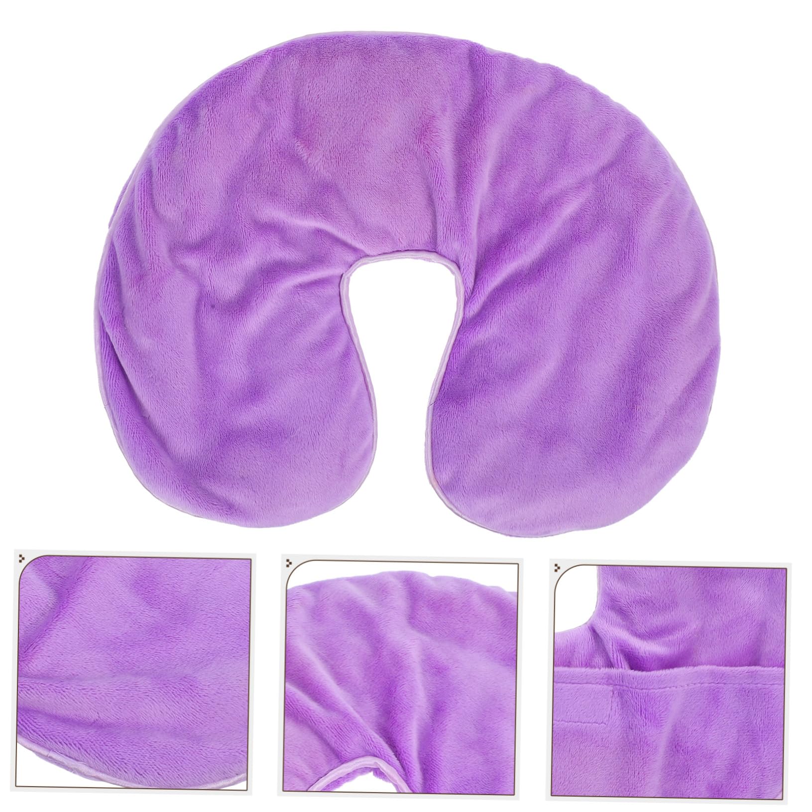 Maschera per Occhi Caldo Freddo Lavanda Perle Minerali | Flanella, per Occhi e Viso, Viaggio e Sonnellini in Ufficio, Design Lilla Elegante