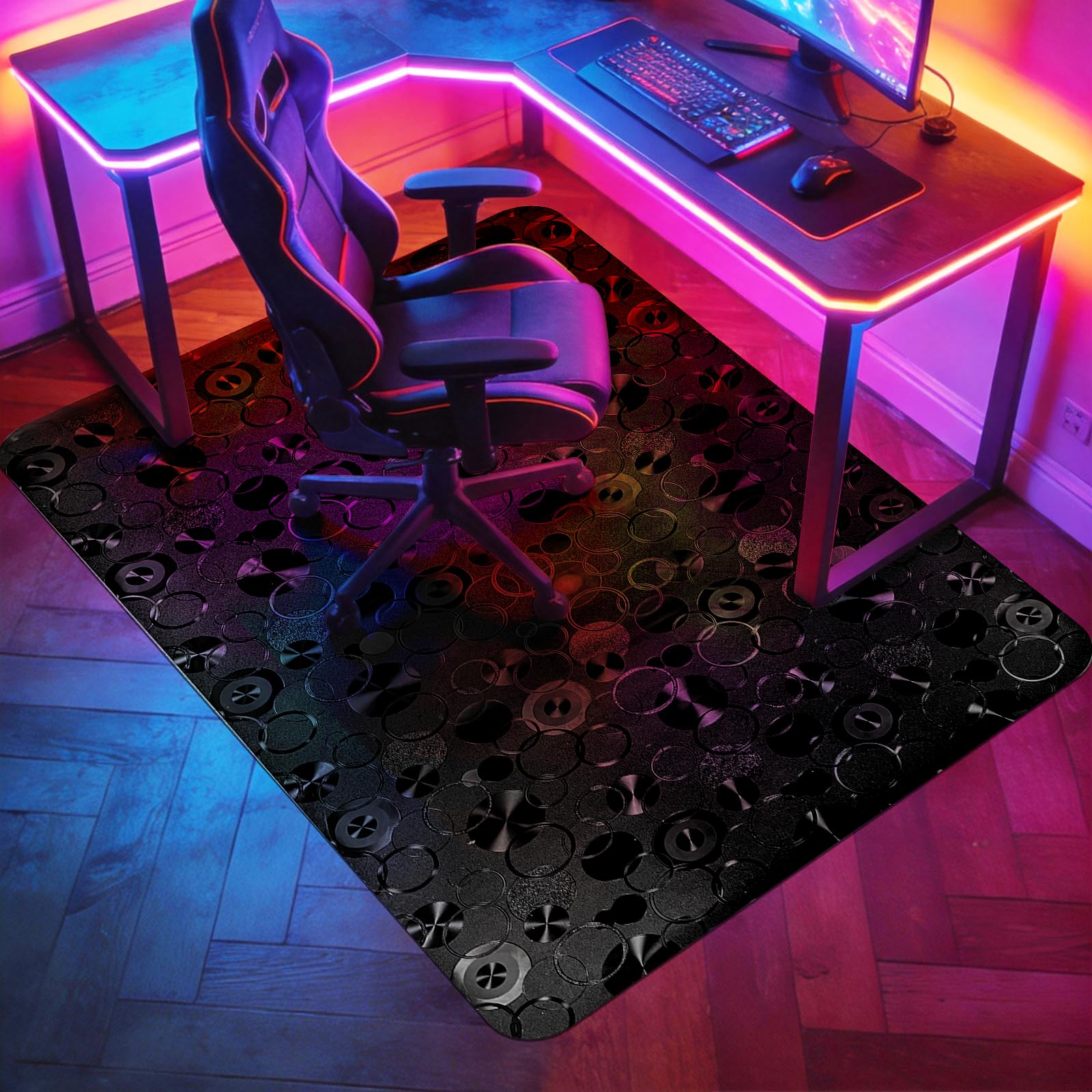 Vicwe Office Chair Mat for Hardwood Floor 36 x 48 Office Chair Mats Anti-Slip Computer Chair Mat for