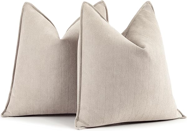 ZWJD Chenille Cushion Covers Set of 2