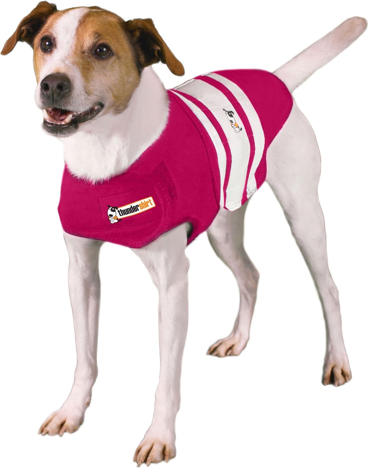 Thundershirt Dog Anxiety Treatment Pink Rugby (Medium
