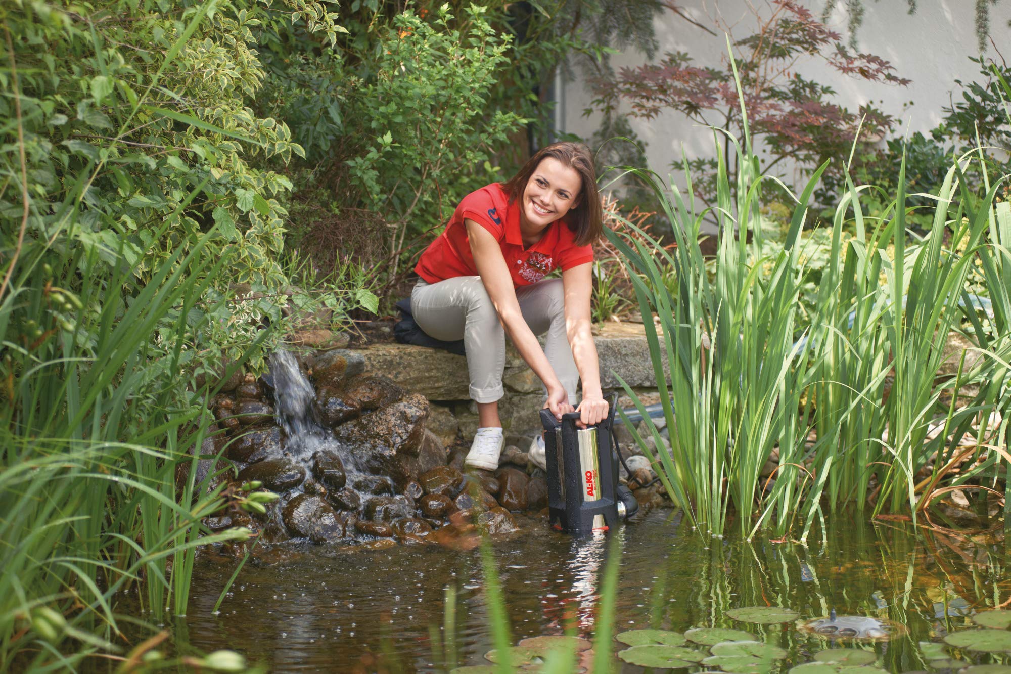 AL-KO Schmutzwassertauchpumpe Drain 10000 Inox Comfort (750 W Motorleistung 10.000 l/h max. Fördermenge, 9 m max. Förderhöhe, 30 mm max. Korngröße)