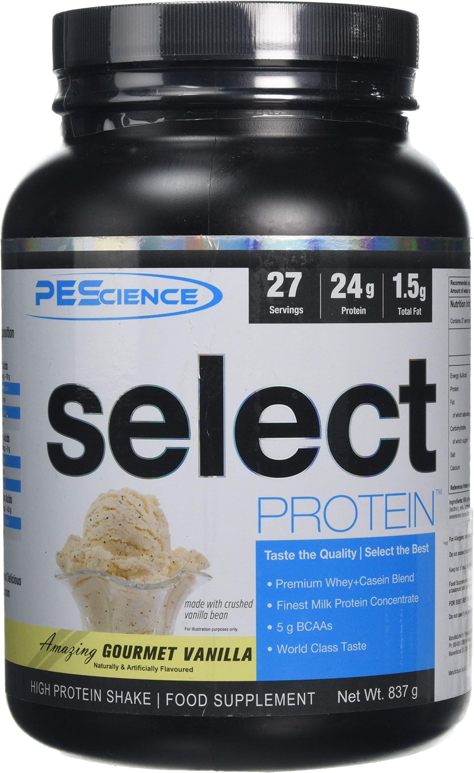 PEScience Select Protein, 837 g, Gourmet Vanilla