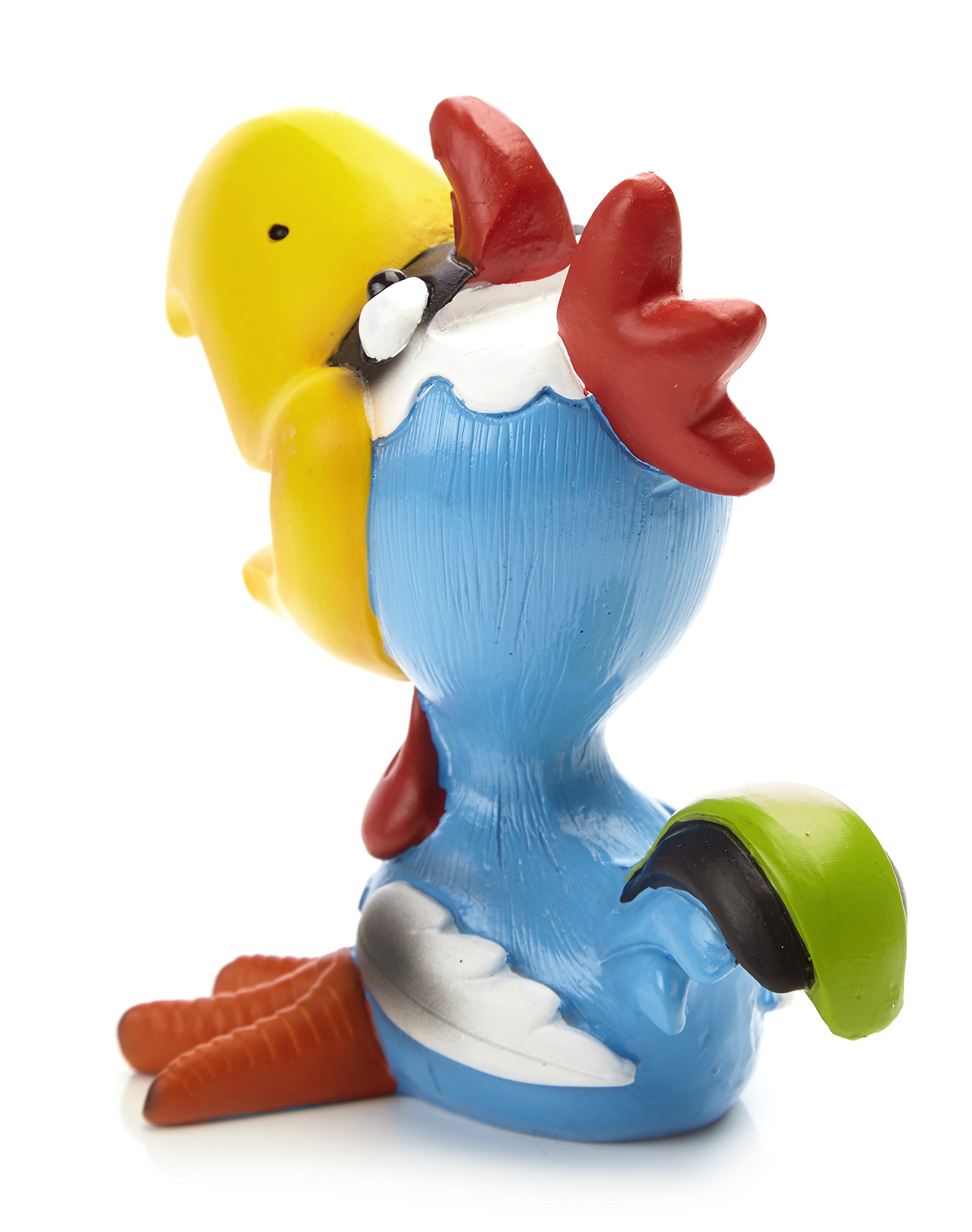 by-Bers glasses holder, bird design, really funny hand painted bird figurine, polyresin, gift for children and adults HahnBlau - Image 4