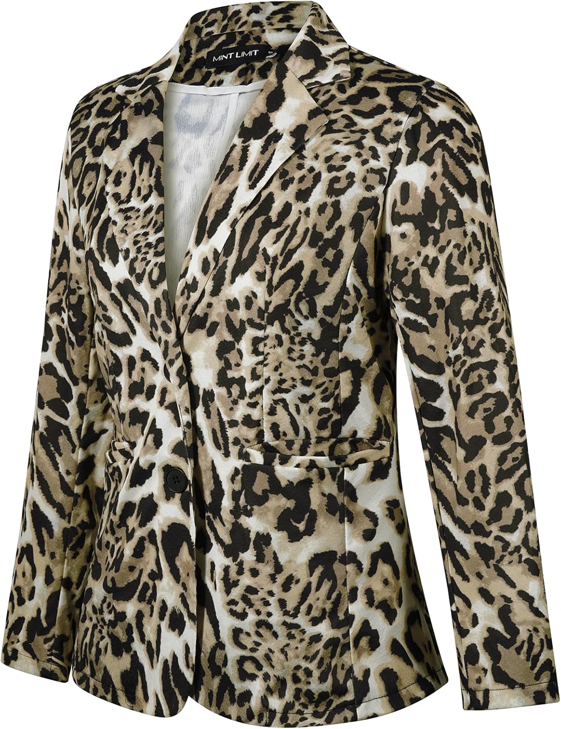 MINTLIMIT Women's Graphic Print Blazer Casual Long Sleeve Notch Lapel Button Open Front Colorful Jacket Blazers with Pockets - Image 2