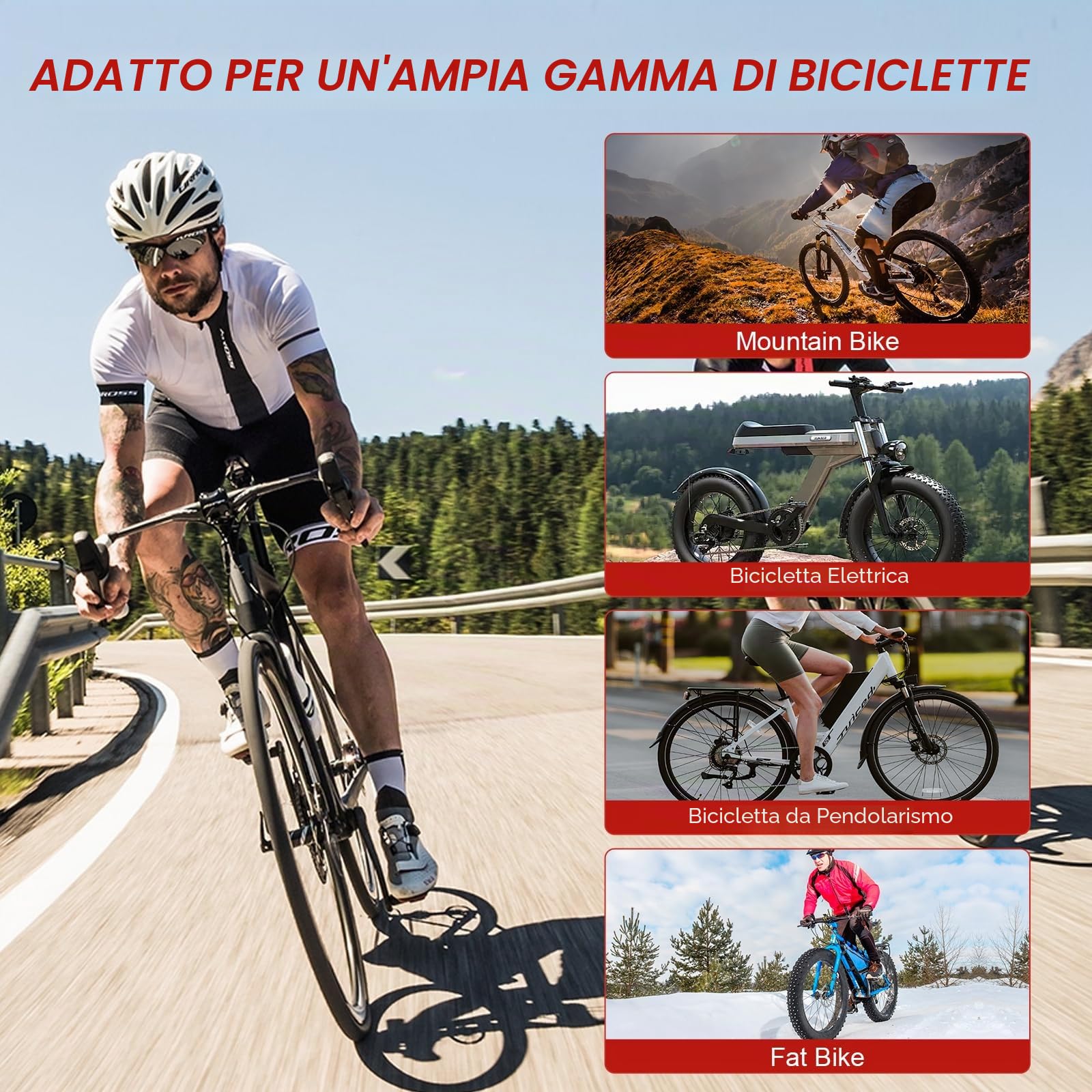 Freni Idraulici Bici Elettrica Set 2 Pistoni, Anteriore Posteriore Linea Yirando Pinza del Freno, 160 mm Rotore Bicicletta Freni Idraulici MTB per Mountain Bike E-Bike Strada Bicicletta