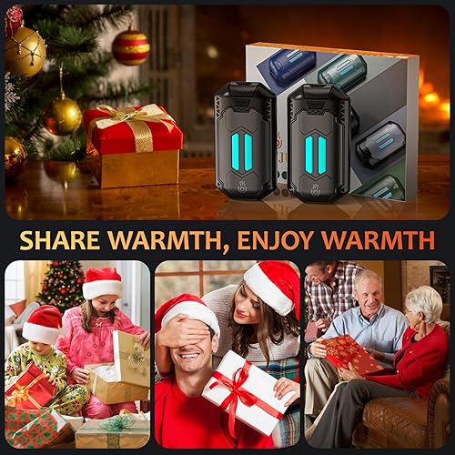 Miniatura 7 de OUTJUT AI Hand Warmers Rechargeable 2 Pack, 6000mAh Electric Hand Warmers with 3 Heat Settings 20Hrs Long Lasting Portable Pocket Heater for Outdoor