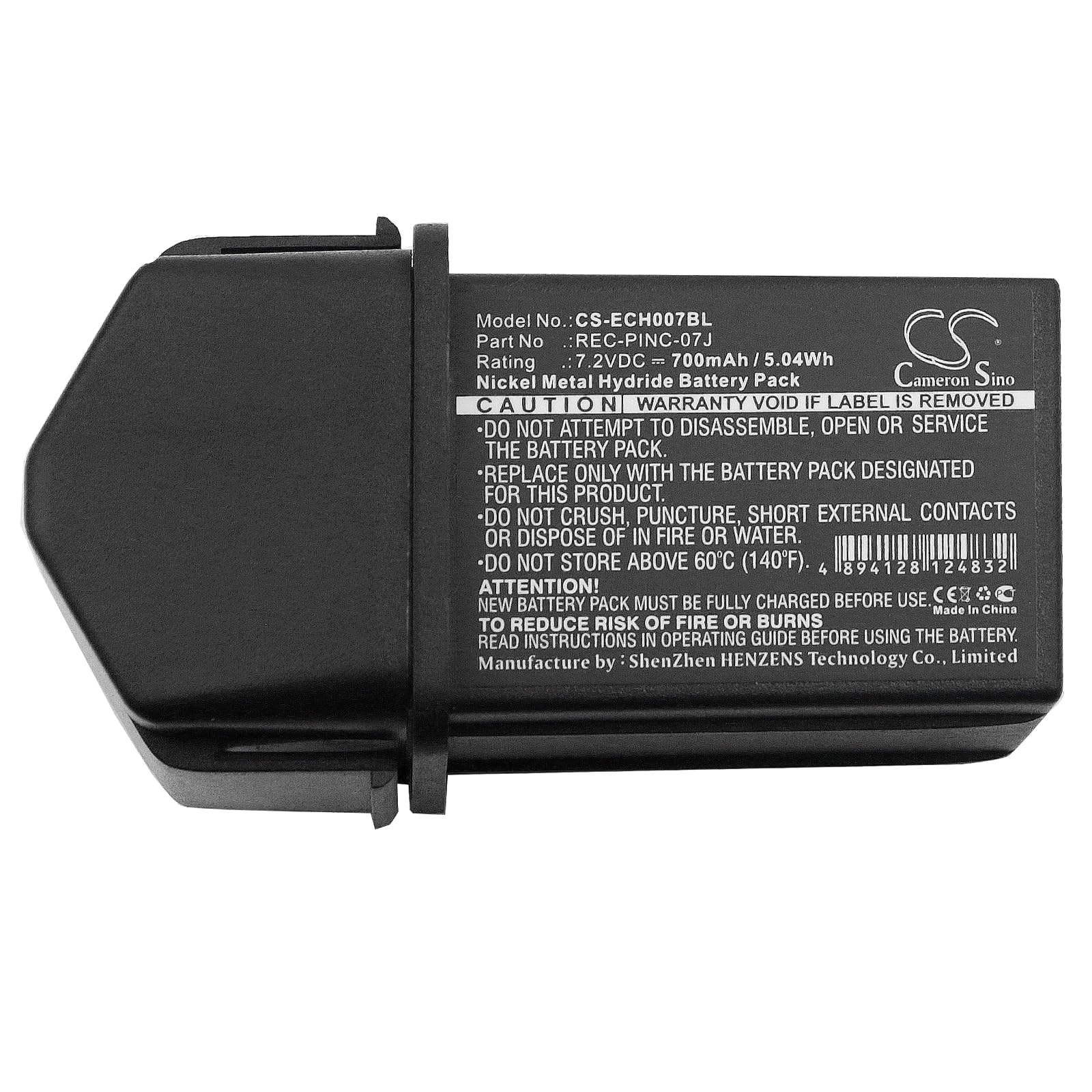 Batteria 700mAh compatibile con CONTROL-07, GENIO-M, TECHNO-M sostituisce PINC-07MH