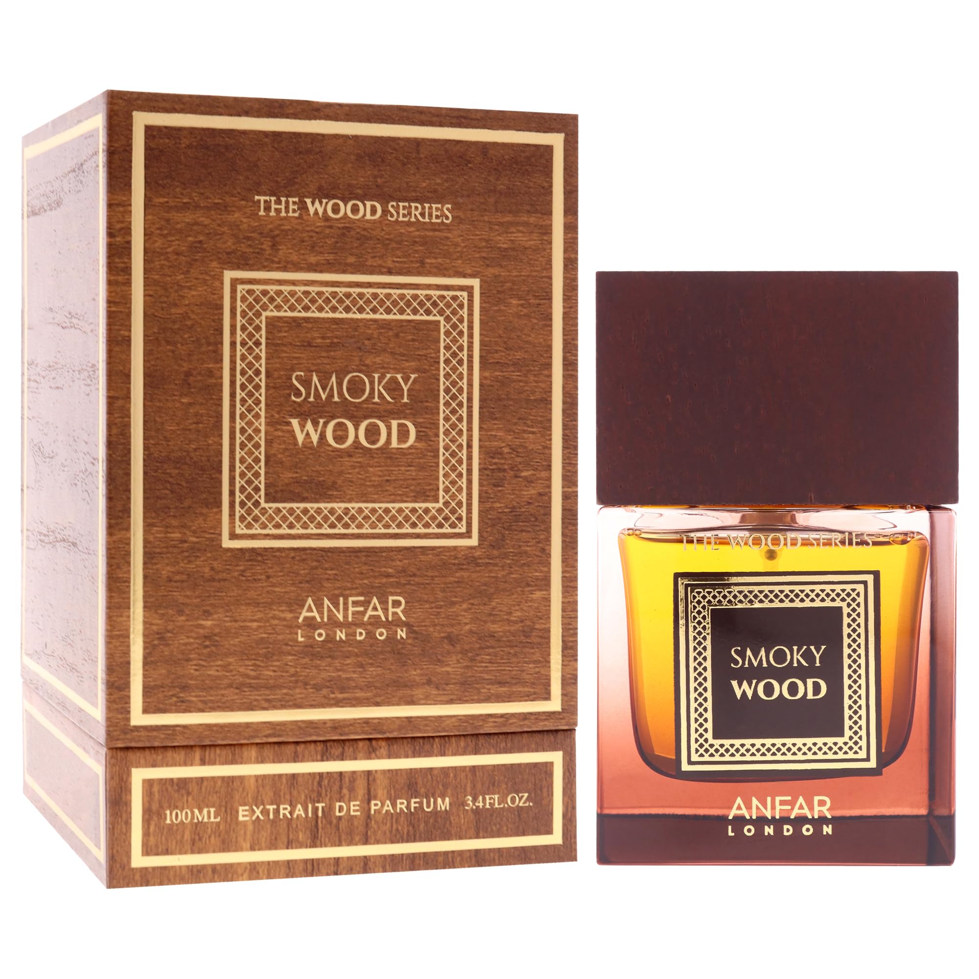 Anfar Anfar London Smoky Wood for Men - Extrait De Parfum Spray da uomo, 96,4 g