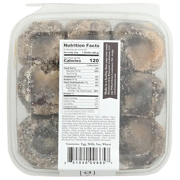 Bisousweet Confections Chocolate Doughnut Muffins, 9 OZ 2