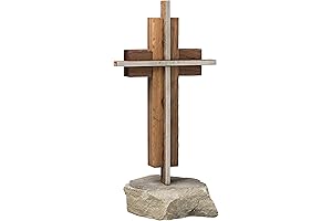 The Unity Cross® Hand-Finished Black Walnut Wedding Cross, Unity Candle Unity Sand Alternative
