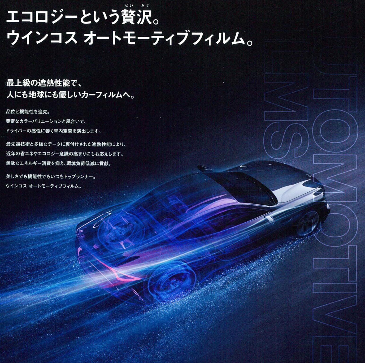 Amazon.co.jp: 透明遮熱フィルム WINCOS IR-90HD (透過率89%) CX-60用