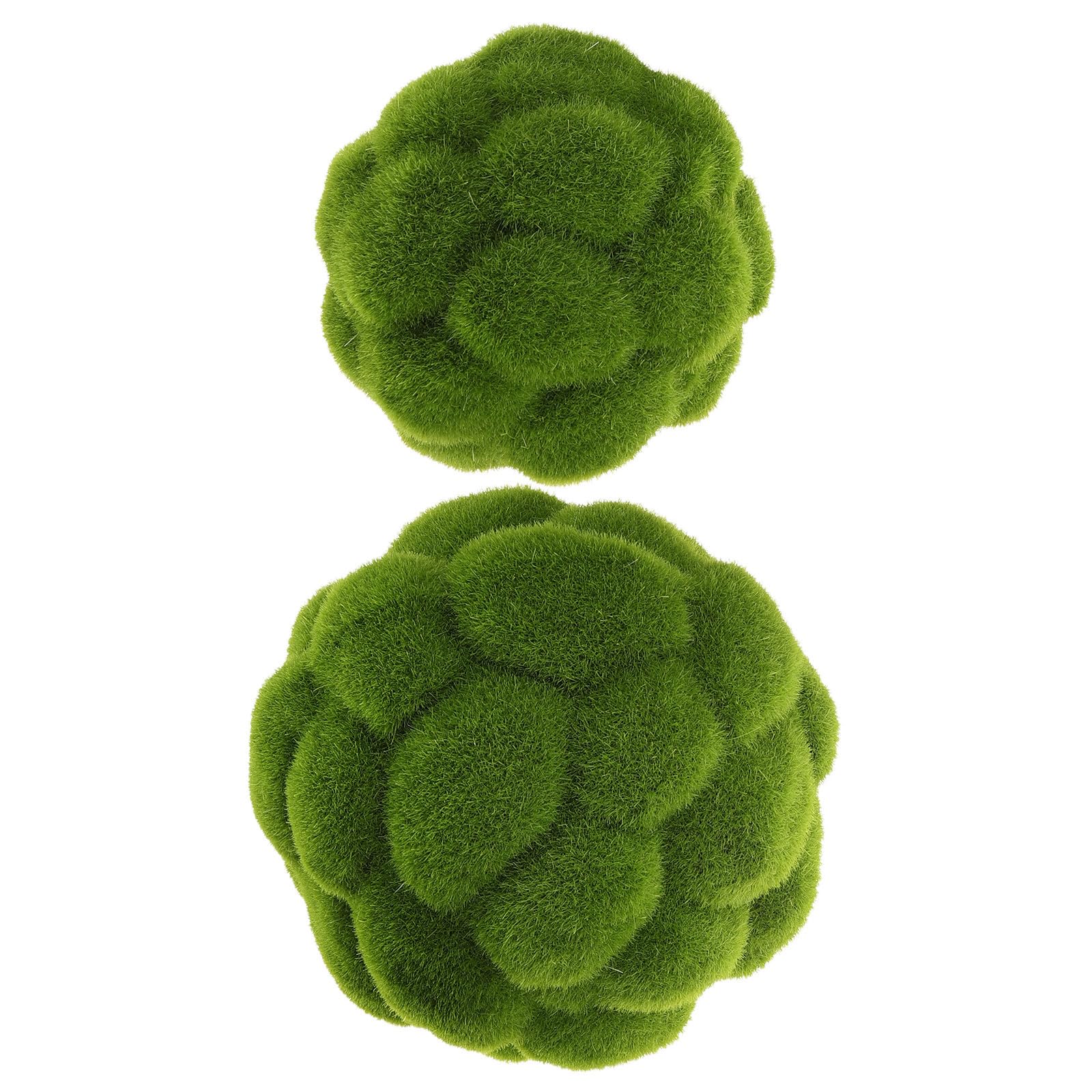 Ciieeo 8 Stück Künstliche Moosbälle aus Flockigem Schaumstoff Grün Dekorative Moos Topiary Kugeln mit Sicheren Materialien Robust für Heim und Bürodekoration Geeignet