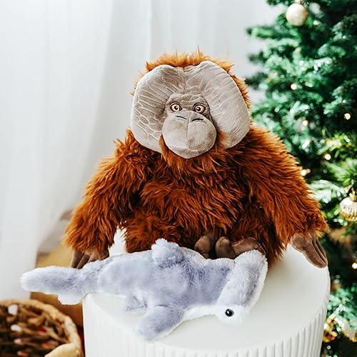 Miniatura 6 de The Petting Zoo Tiburón Martillo - Peluche de animal relleno, regalos para niños, animales Scoopz, juguete de peluche de tiburón, 10 pulgadas