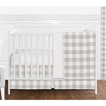rustic grey crib set