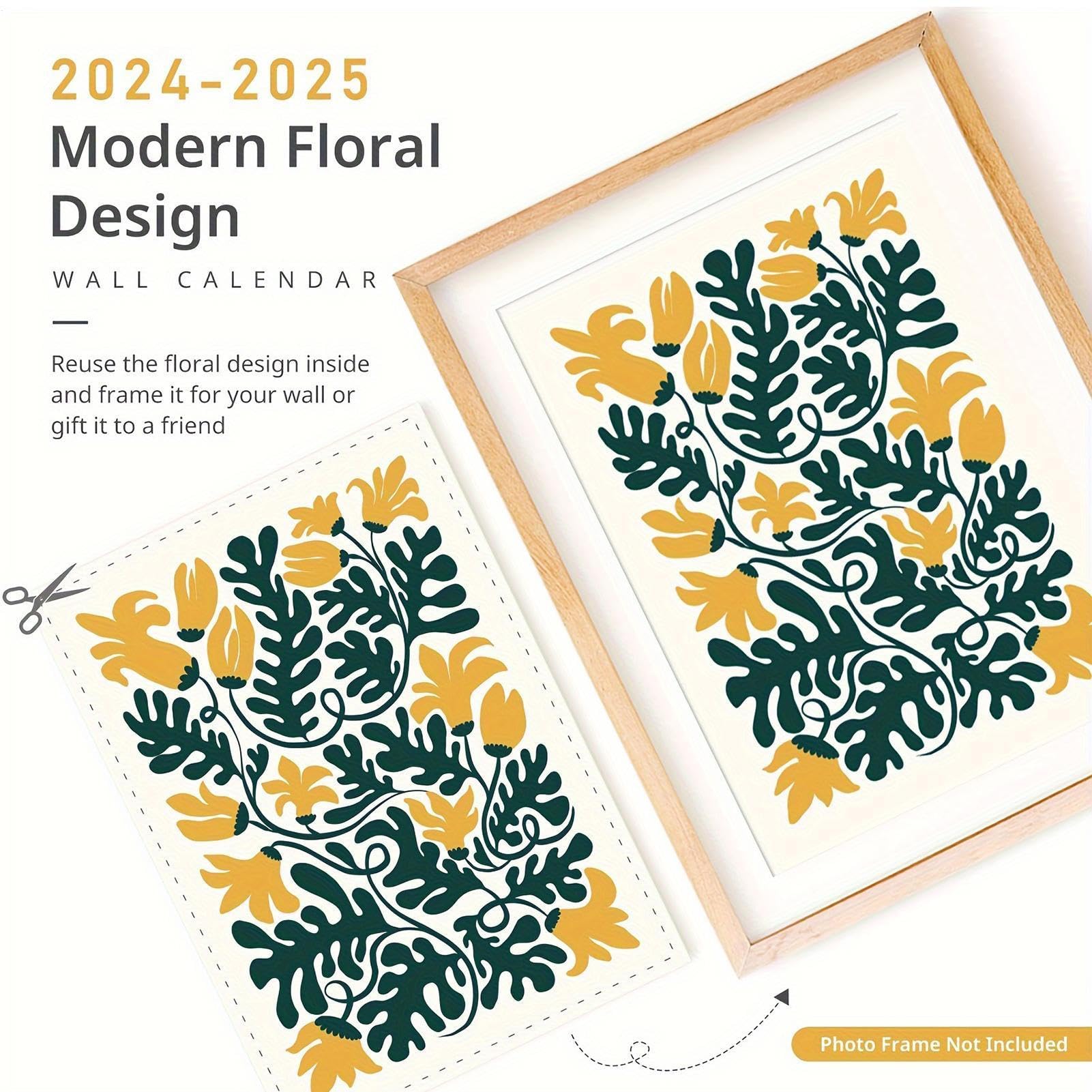 Amazon | 2025 壁掛けカレンダー アート - 実用的な計画壁掛け