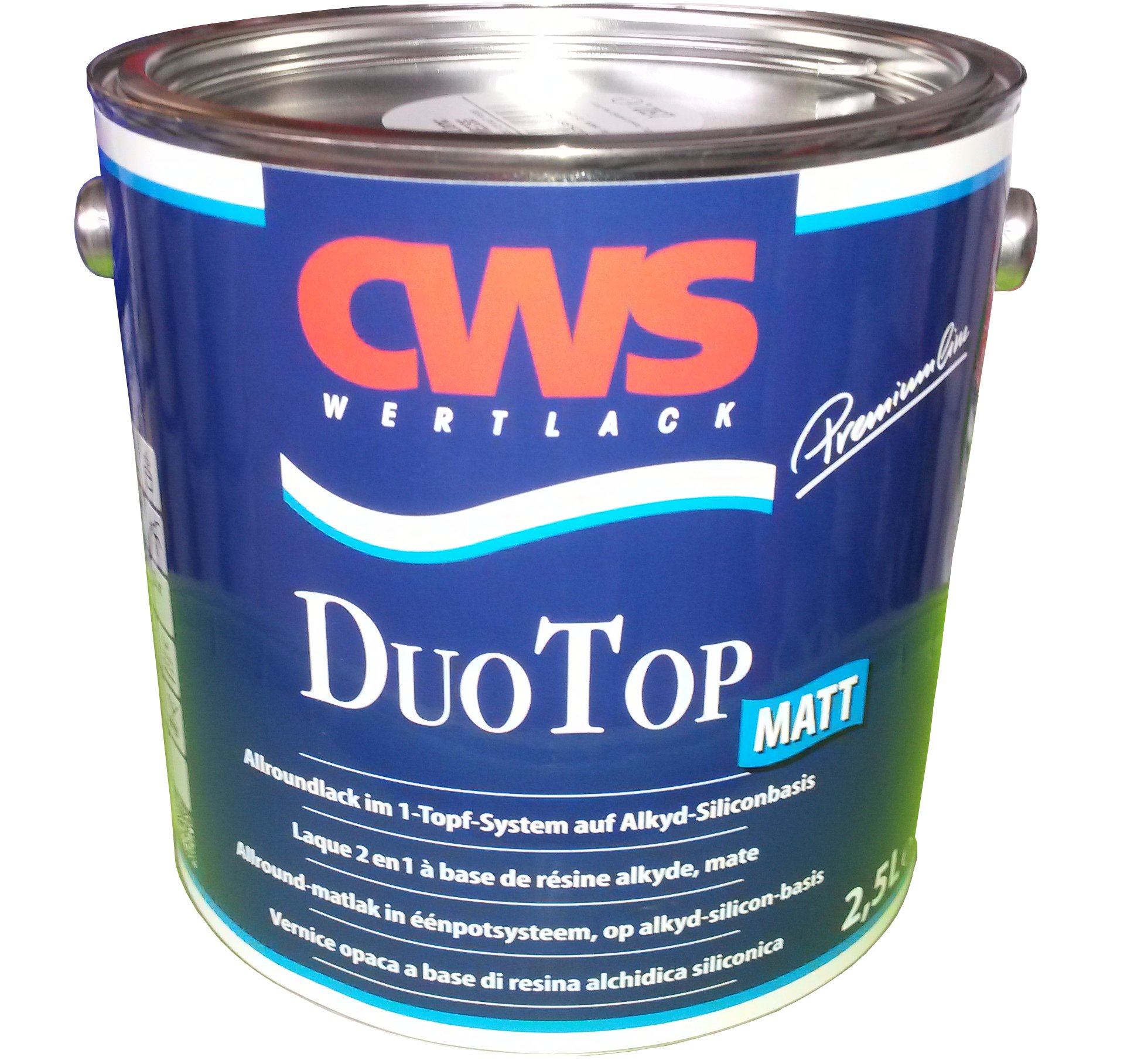 CWS CD Color Duo Top Matt, 2,5 L weiss, Matter Allroundlack auf 