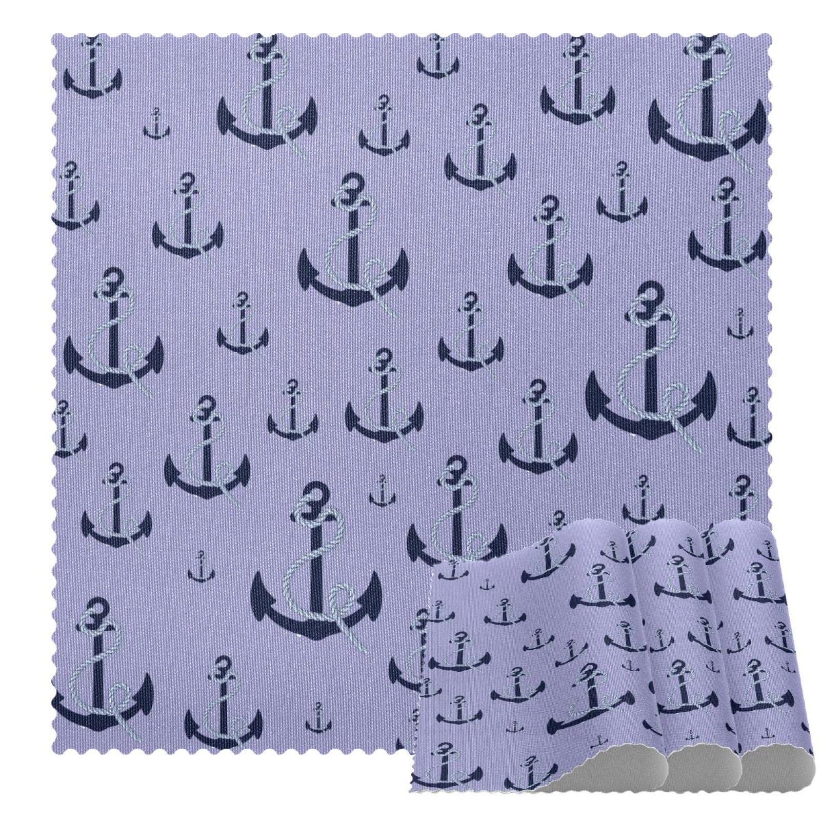 Set de table ancre marine isolé et lavable avec protection thermique pour cuisine