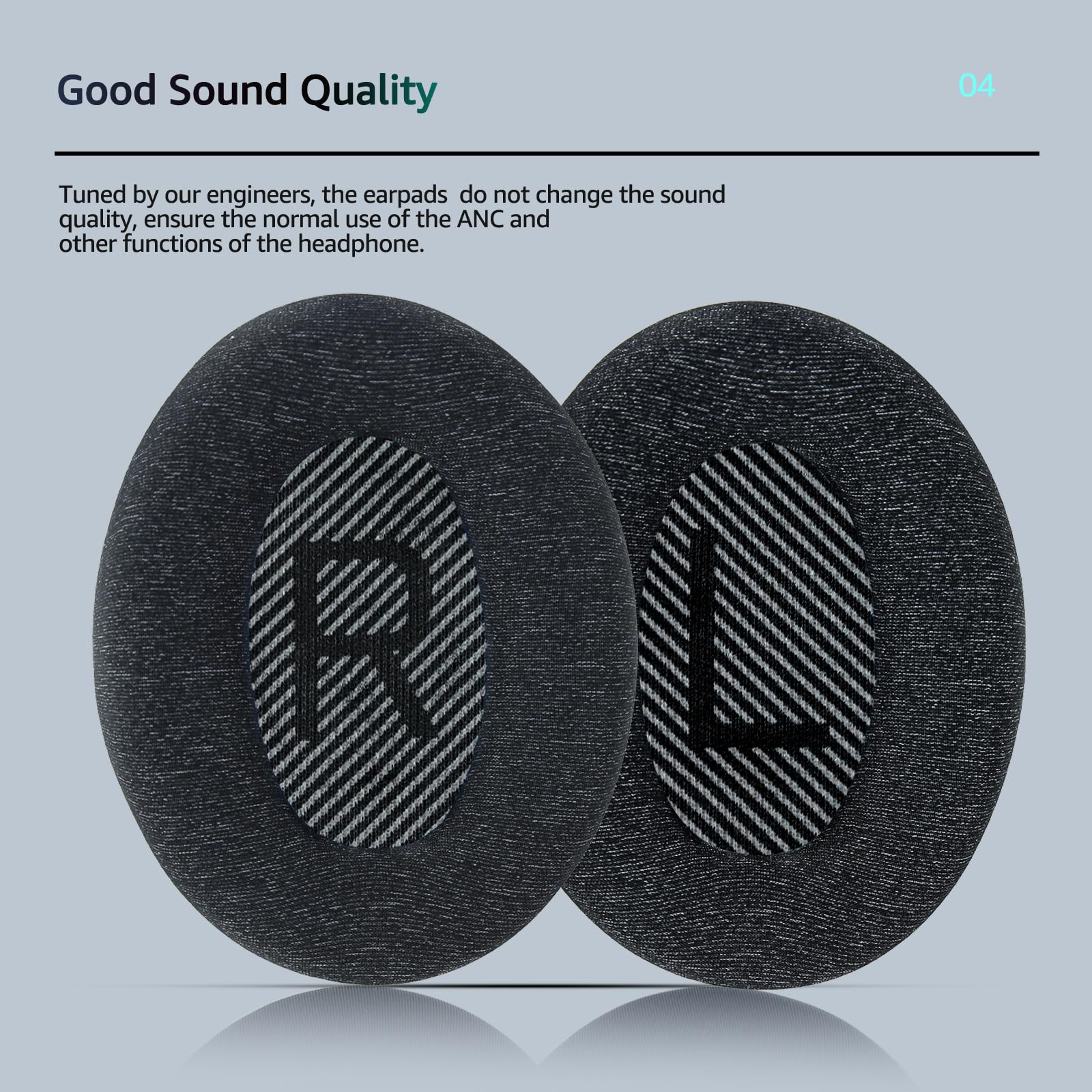 Ersatz Ohrpolster Für Bose QuietComfort 35 / QC35II / QC45 / QC25 & Mehr – Atmungsaktiv & Einfach Zu Wechseln