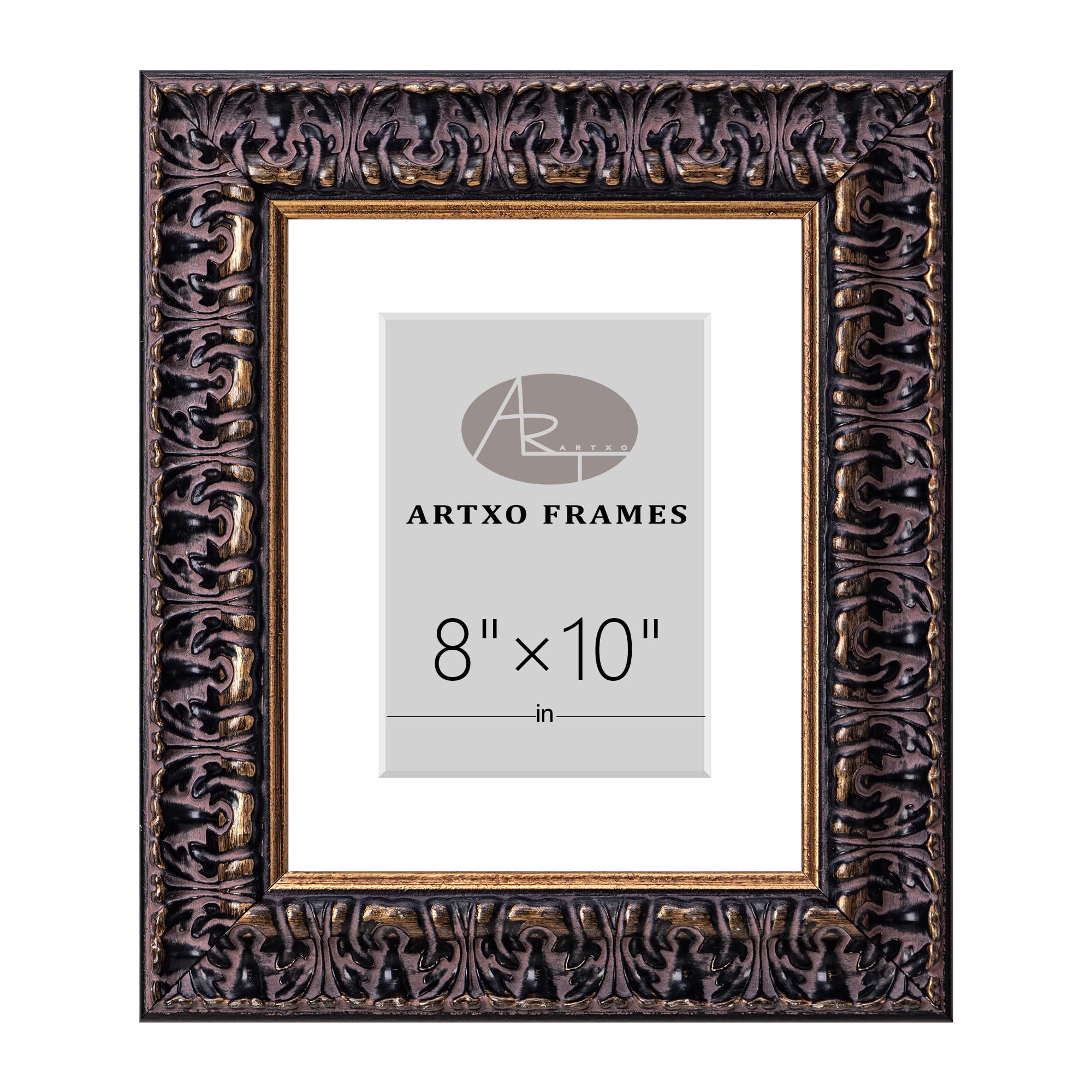 Cadre en bois floral ArtXO : sublimez vos murs vides avec ce cadre fait main de 20x25 cm