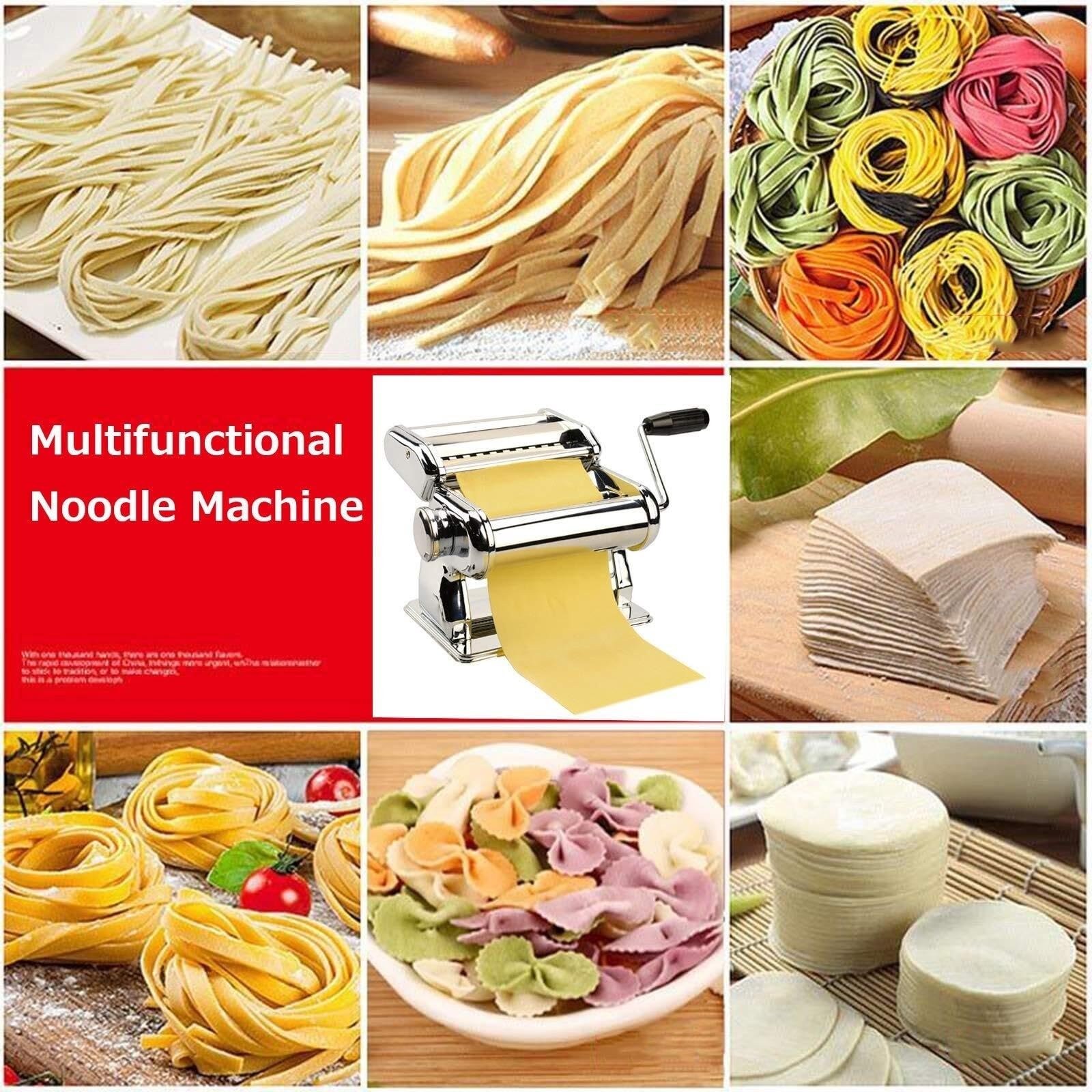 Maszynka do Makaronu Maszyna do Makaronu Ręczna Maszyna Do Robienia Makaronu Do Kuchennej Metalowej Maszyny Do Makaronu Odpowiednia Do Makaronu Spaghetti Lasagne Maszynki do Makaronu