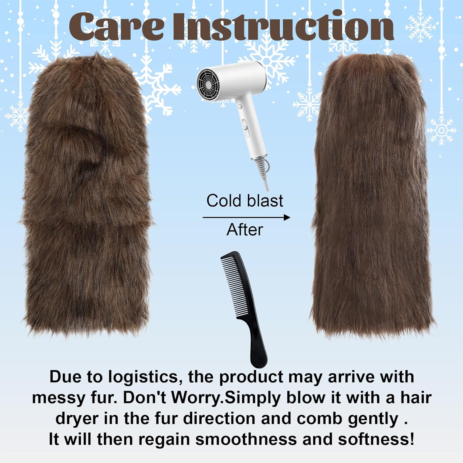 Fuzzy Leg Warmers Faux Fur Leg Warmers Furry Boot Cuffs For Women Cosplay Christmas Rave Festival - Image 4