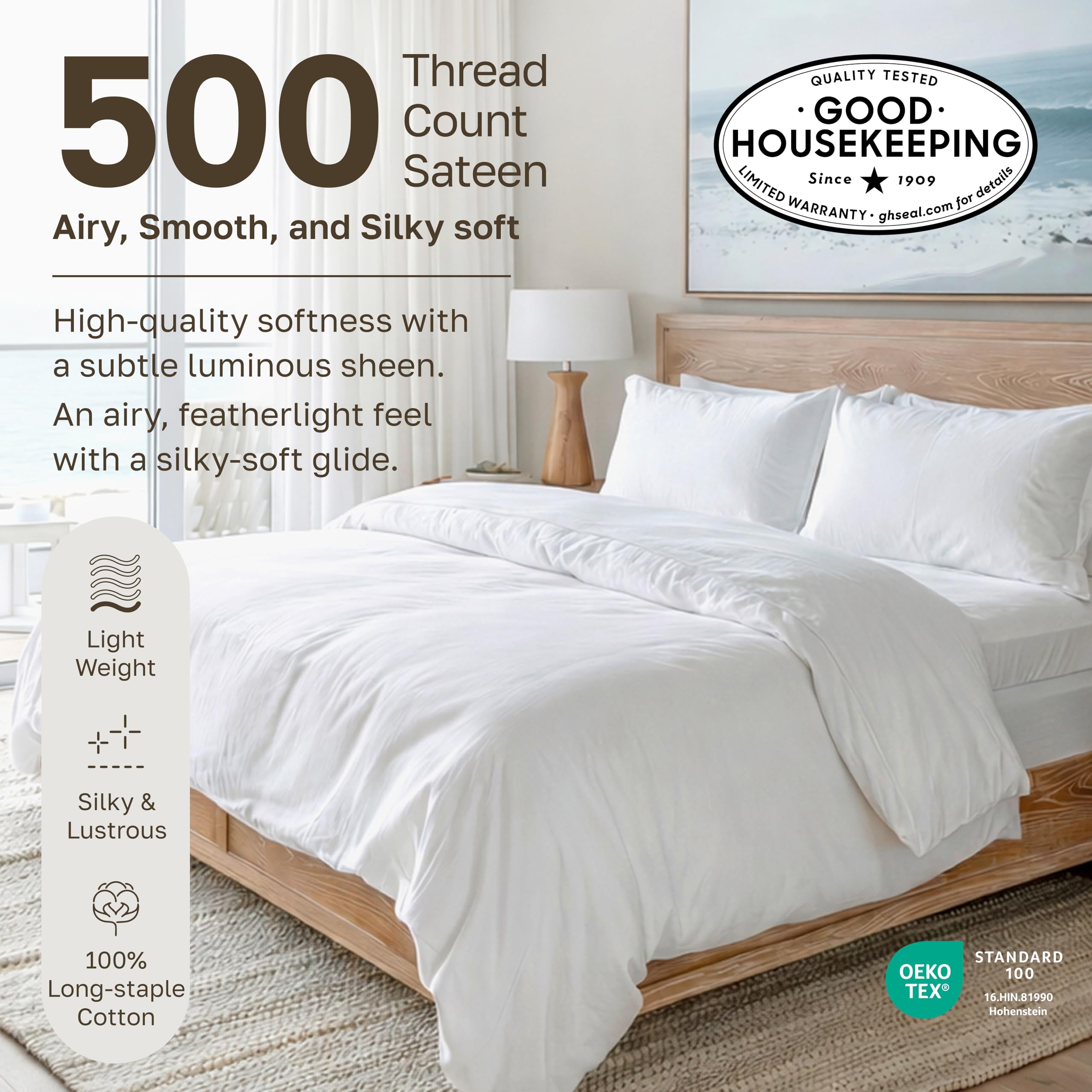 Amazon.com: California Design Den Full Size Sheet Set - 100