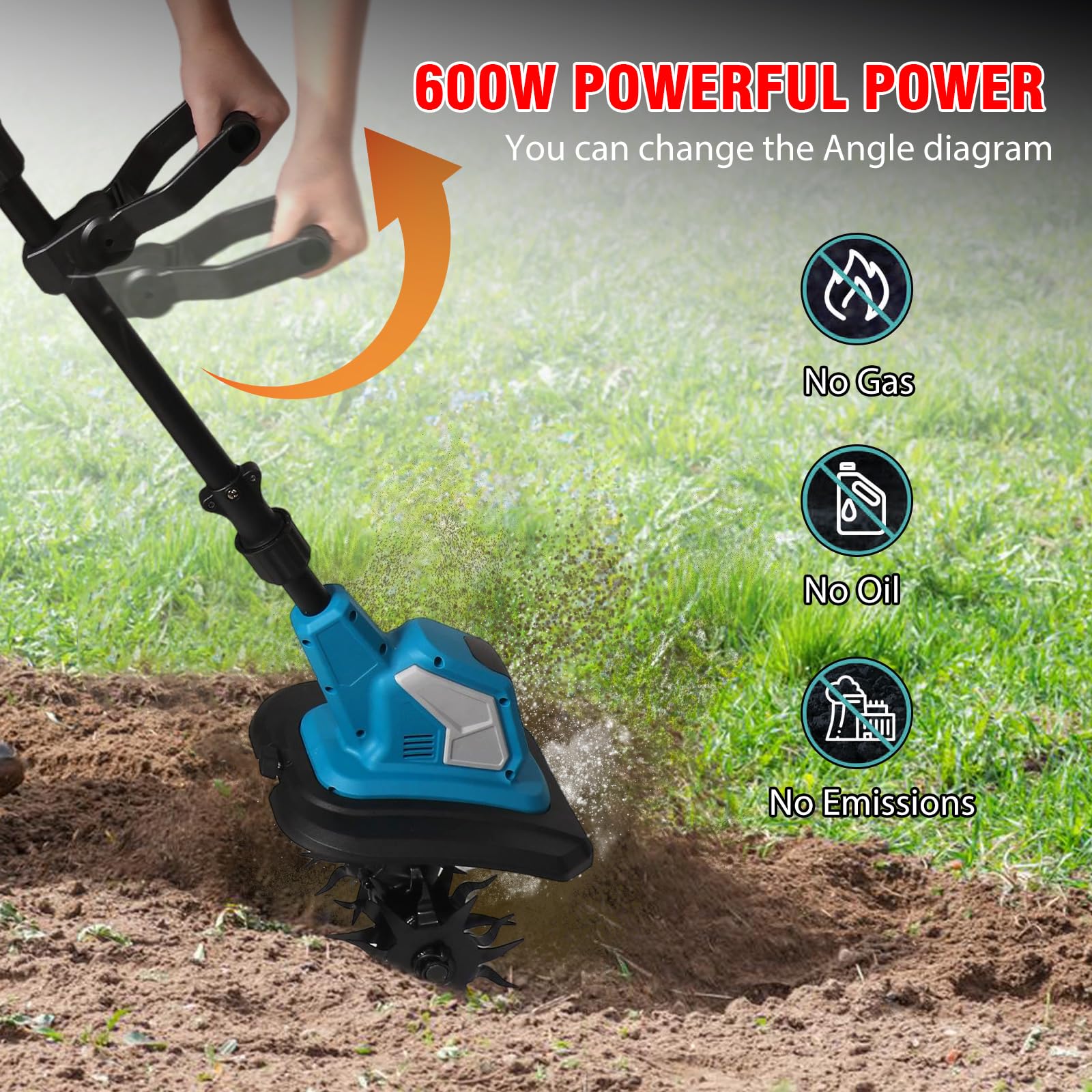 Motobineuse électrique Sans Fil Sur Batterie 650w, Largeur De Travail 36 Cm - TEXAS CTX2000