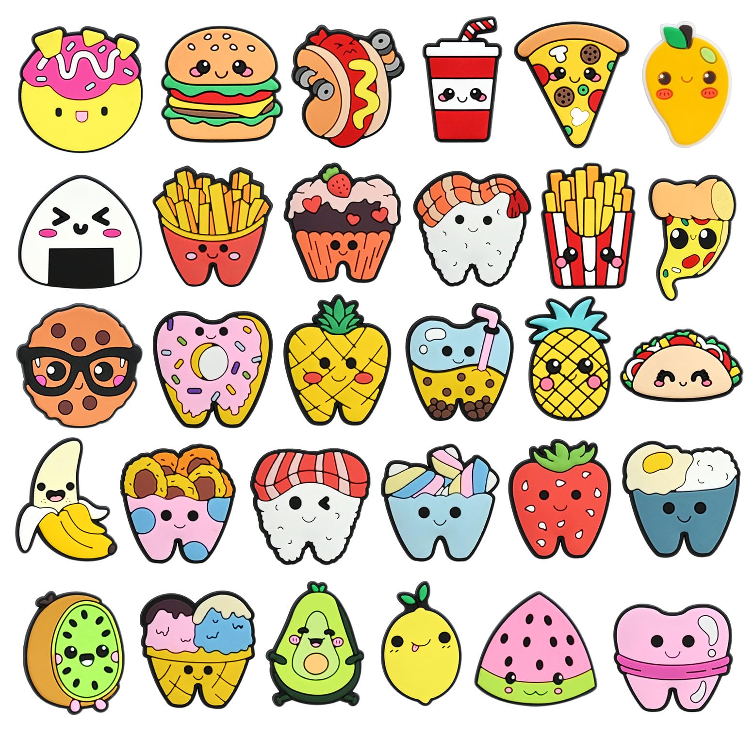 Cute Pins Bulk, Funny Lapel Badge Pins Rubber Brooch Pins for Backpacks, Hats, Bags