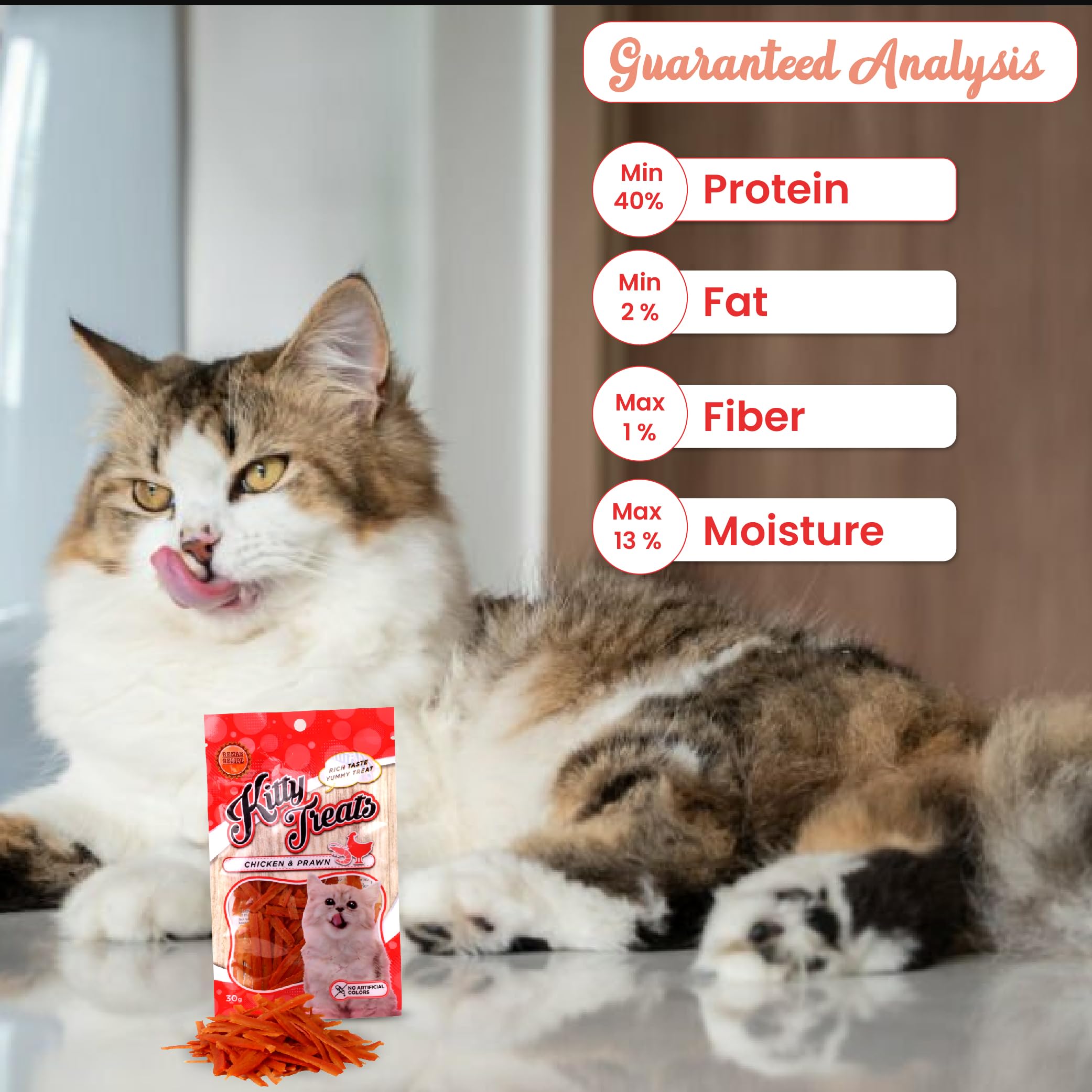 Cataholic Chicken & Prawn Cat Treats Pack of 3 (30g Each) | High Protein Soft Chewy Snacks for Cats & Kittens | Tasty Training Rewards for All Breeds 2