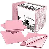 Vista 15 de Baberos dentales desechables, baberos para pacientes, impermeables, para perforación y tatuaje o para pacientes, babero de 13 x 18 pulgadas Negro