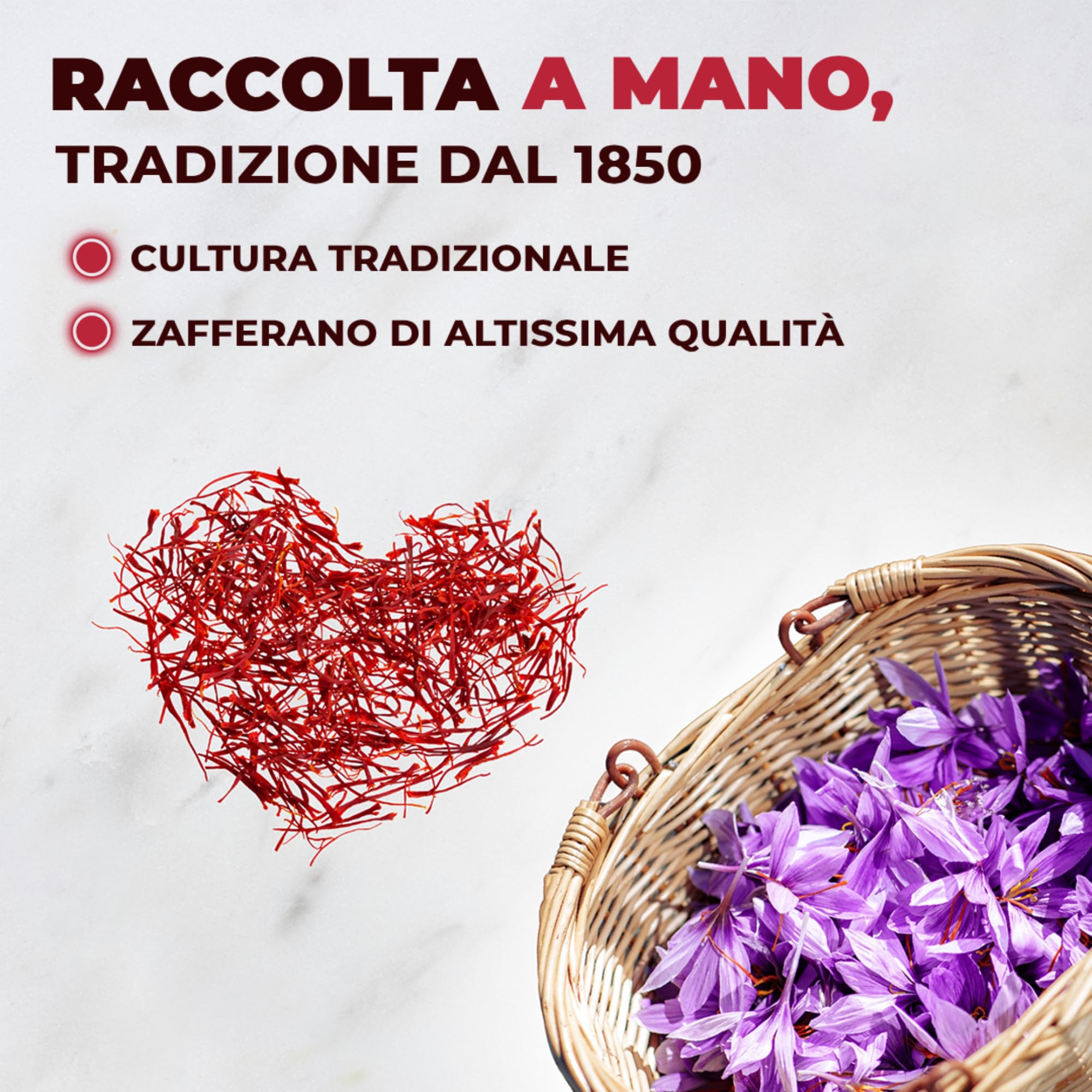 Zafferano Macinato selezionato - Spezia naturale per paellas - Zafferano spagnolo senza coloranti artificiali - Zafferano puro in capsule - Scatola di zafferano in polvere con 28 monodosi da 0,250 g