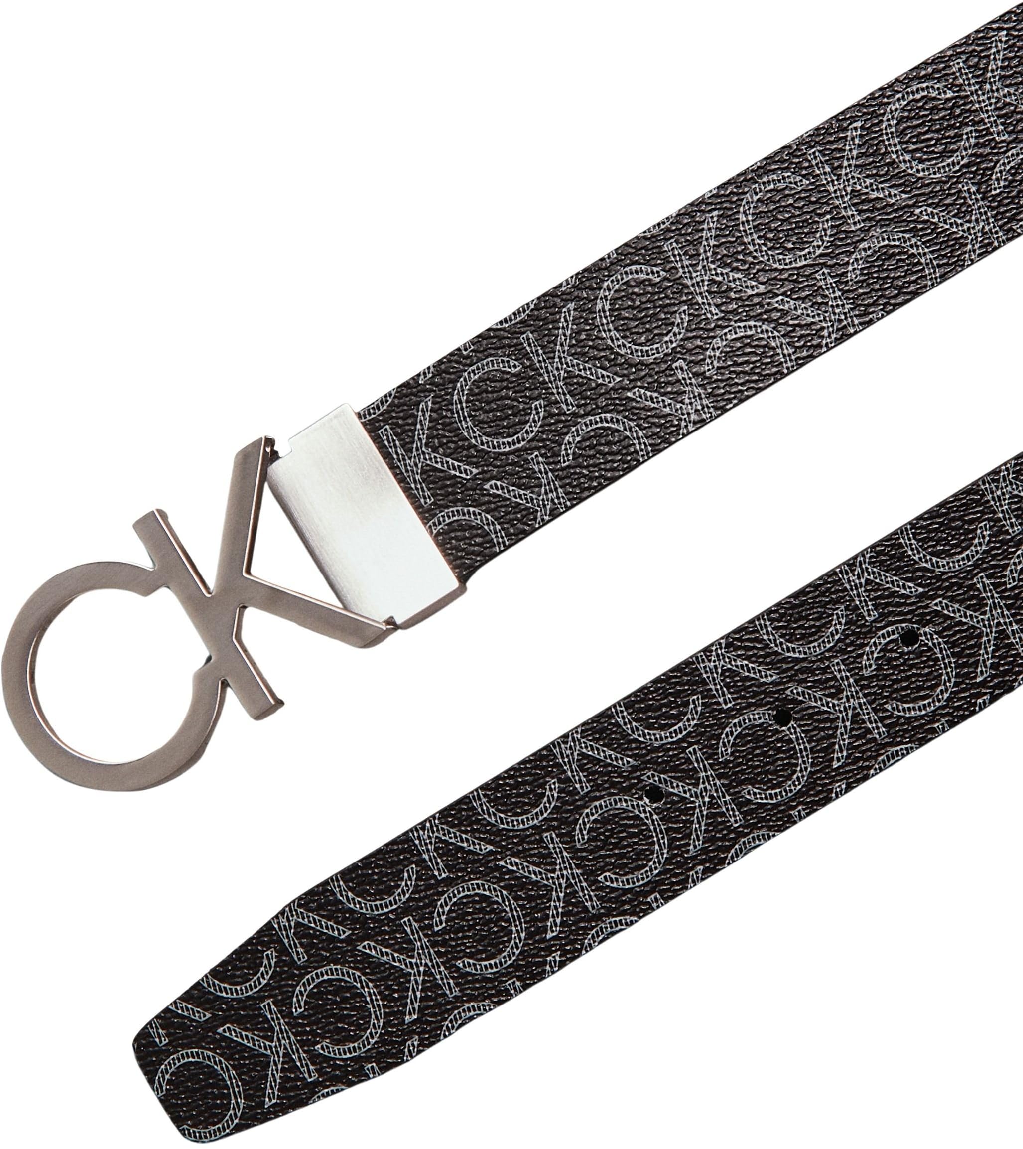 Tommy Hilfiger Uomo Cintura Ck Rev.Adj. New Mono Belt 3.5 cm Cintura in Pelle Sintetica