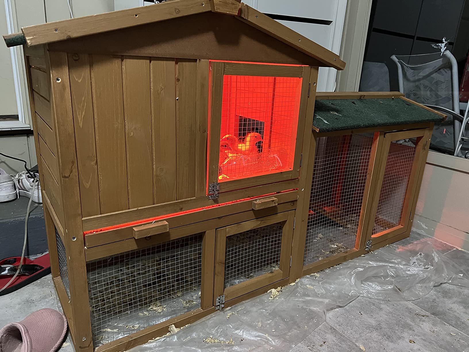 26/mo Finance Tangkula Rabbit Hutch Indoor and Outdoor, 58Inch Bunny Cage with Removable