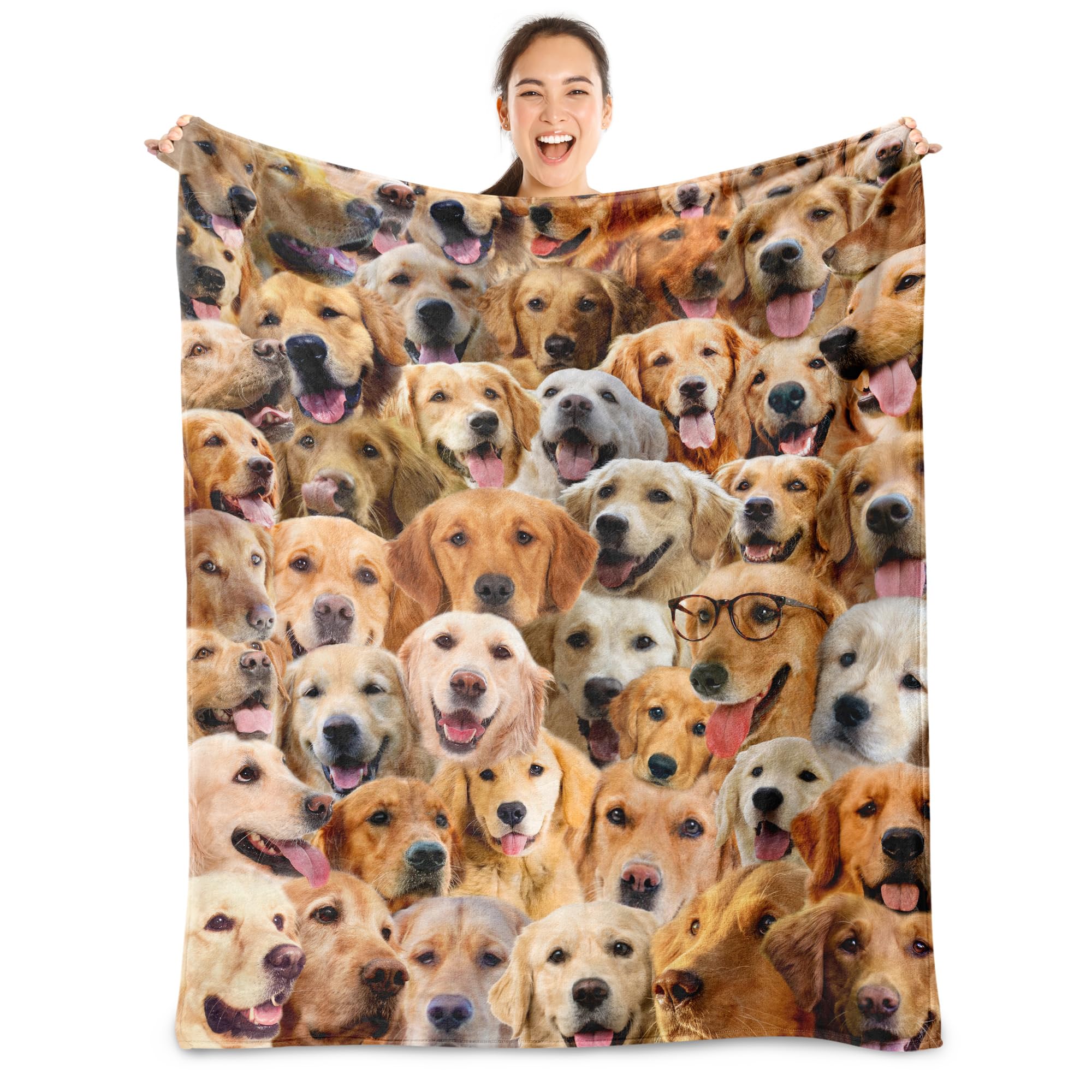 ゴールデンレトリバー ラグ ブランケット 約162cm x134cm Amazon.co.jp: ゴールデンレトリバー犬用ブランケット、犬好きへの