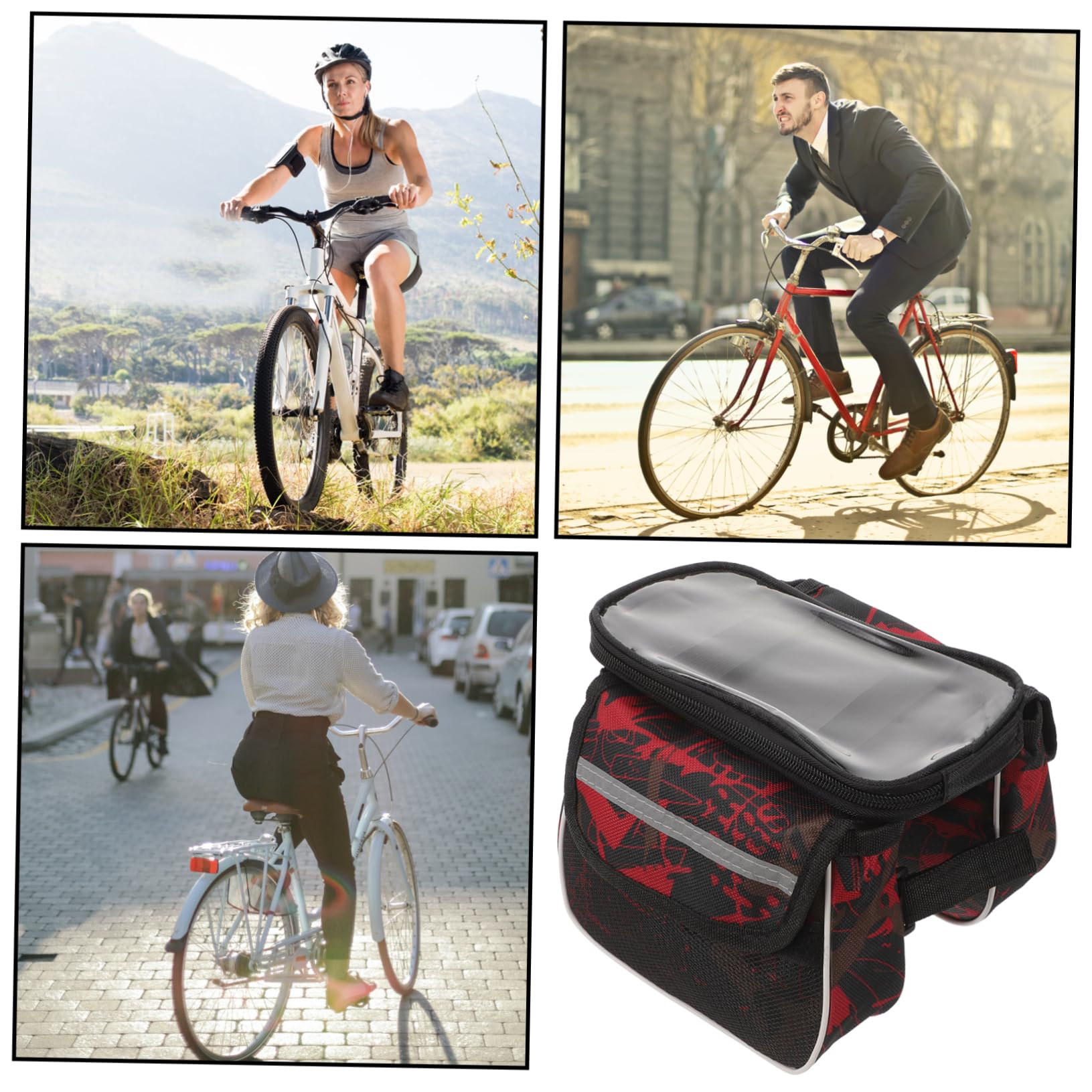 BESPORTBLE 5pezzi Per Per Smartphone Copertura Antipioggia Facile Installare Per Ciclisti e Mountain Bike