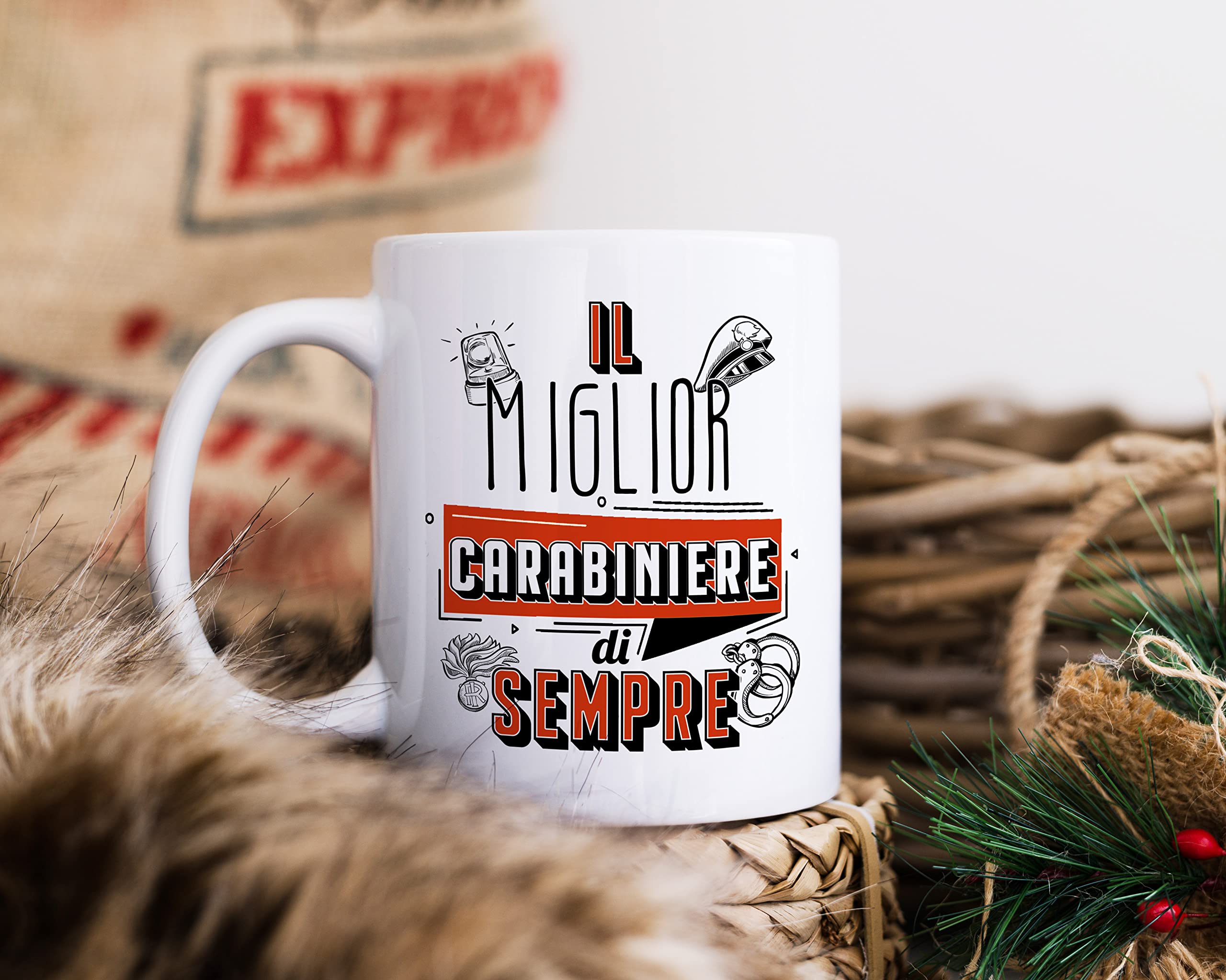 Tazza Colazione Latte thè Mug Relax con grafica Carabiniere