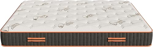 Miniatura 3 de Apricot Firm Twin Natural Colchón10.5" híbrido látexalgodón orgánicocama en una cajafabricado en Estados Unidos