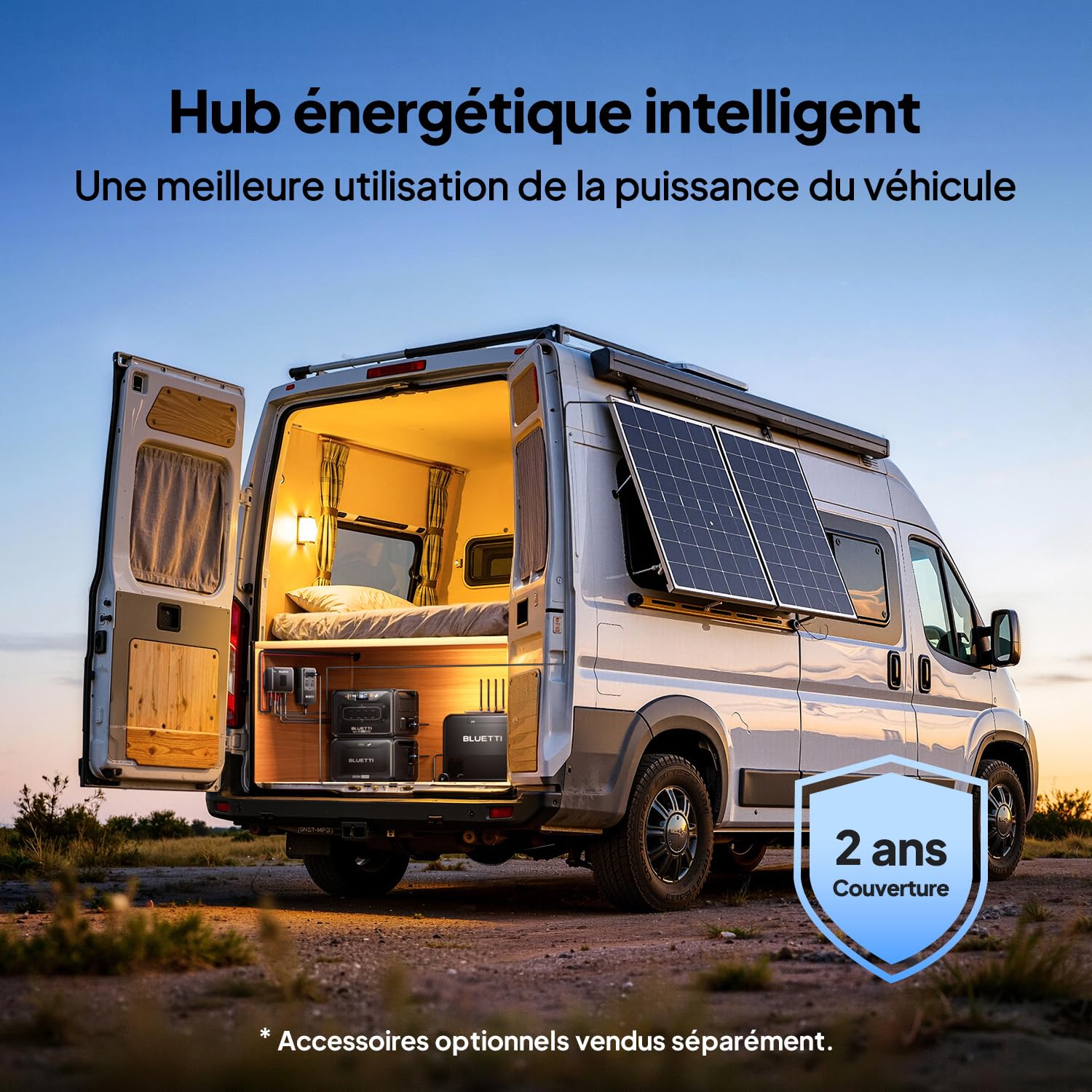 BLUETTI Charger 2 1200W Chargeur Alternateur DC-DC Double Entrée