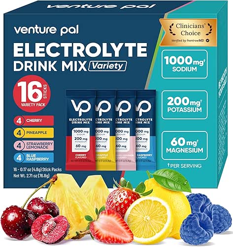 Venture Pal High Sodium Sugar Free Electrolytes Powder Packet, Zero
