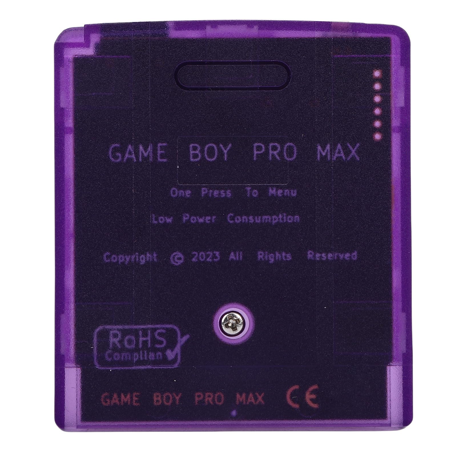 Diyeeni Cartuccia Multigioco 2588 Giochi in 1 per Gameboy per Gameboy Color per Giochi Super Gameboy1/2, Scheda di Memoria da 8 GB, capacità Massima 64 Mbit, Pulsanti A B (Viola trasparente)
