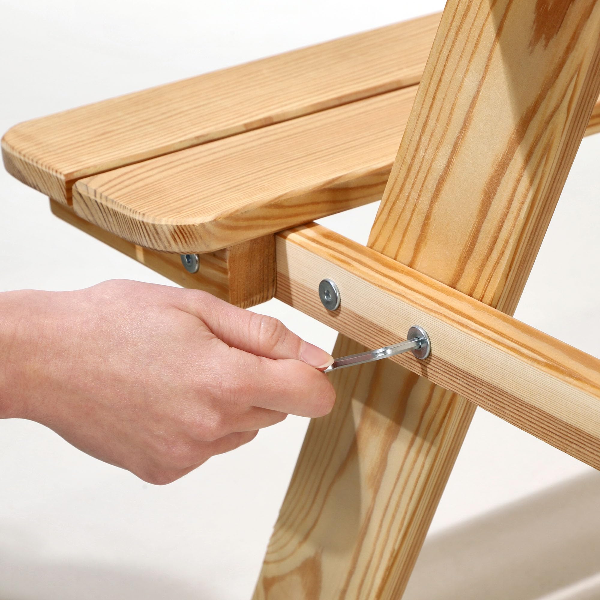 KADAX Mesa de picnic infantil con bancos y sillas de madera, muebles para pícnic, juego de picnic para jardín, conjunto de asientos infantiles (natural)