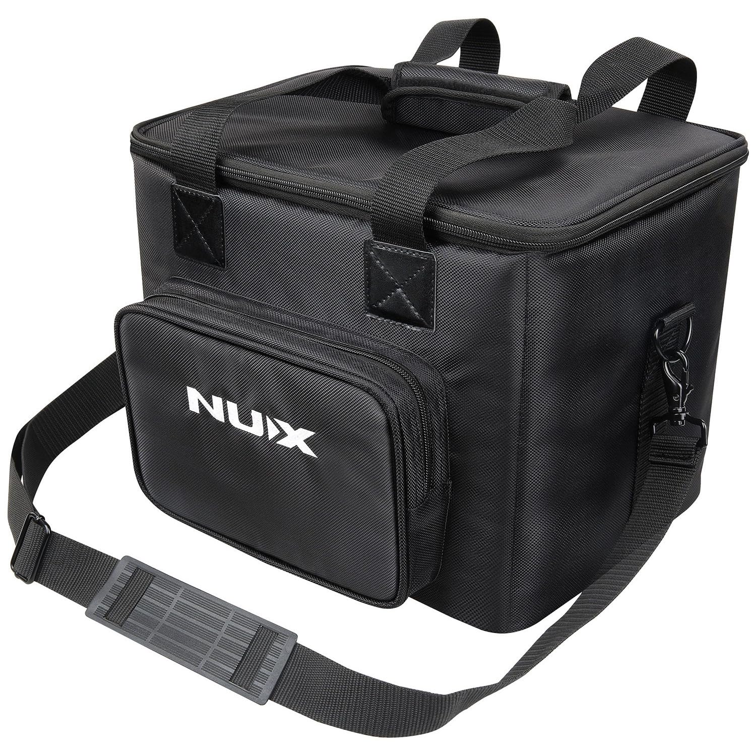 Nu-X Sac de Transport AC-25 | Étui de Transport rembourré pour amplificateur Acoustique avec bandoulière, Double poignée, Poche Avant zippée, Sac de Transport de Protection léger pour Le Transport et