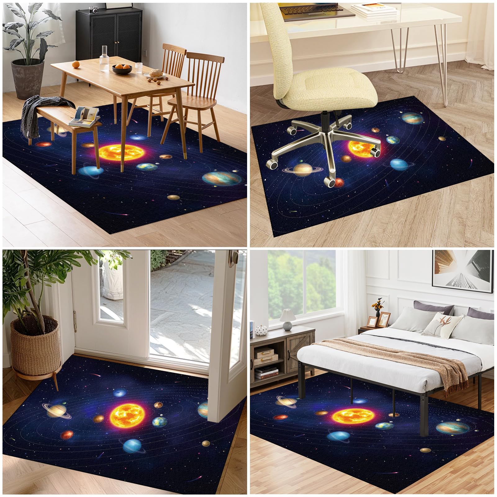 Tappeto Sedia Gaming per Pavimenti in Legno Duro, Tappeto per Sedia con Ruote Antigraffio Tappetino per Sedia da Scrivania Tappeto Gaming Pavimento Antiscivolo per Laminato Parquet 140 x 160 cm