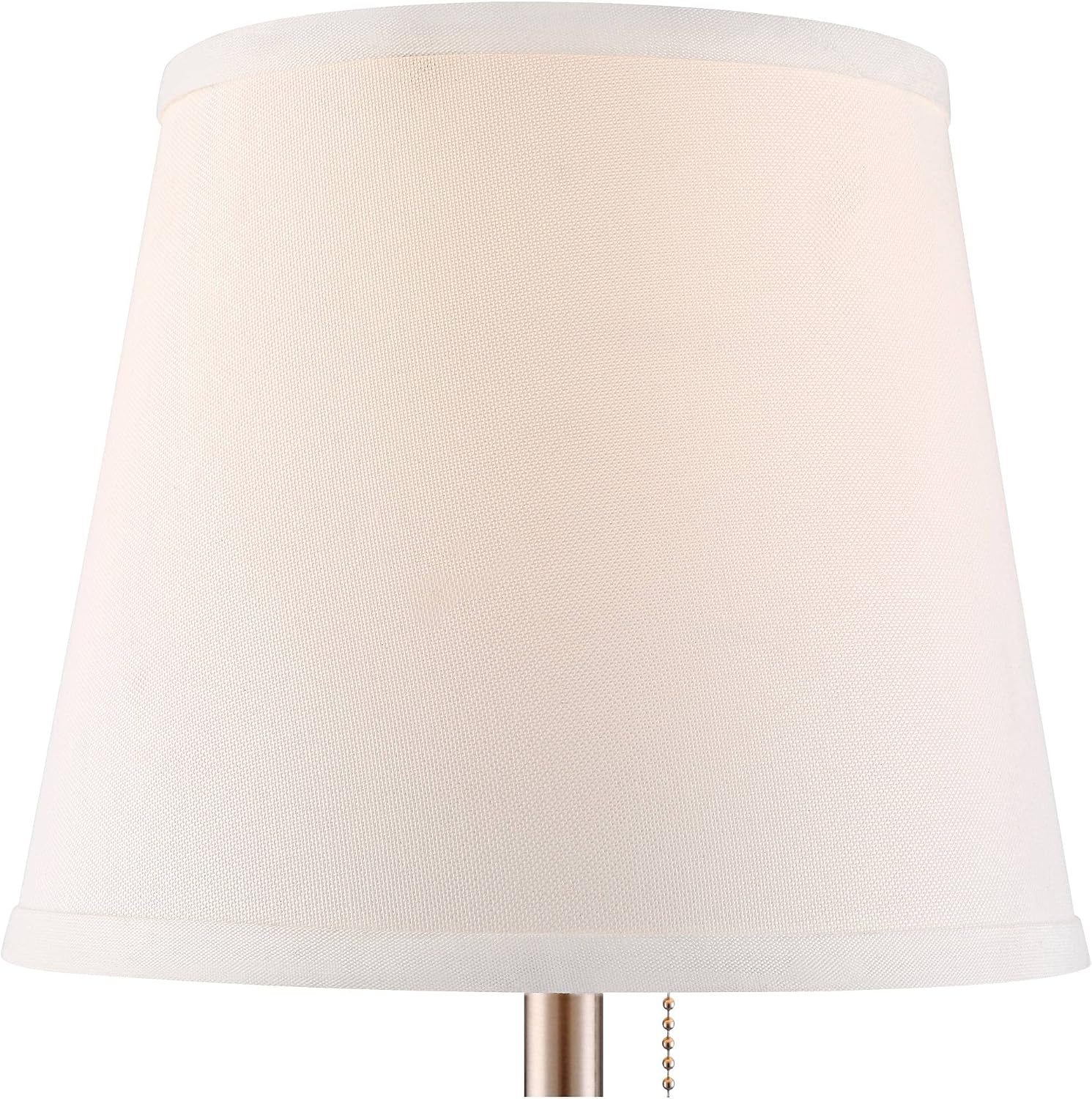 360 Lighting Flesner 20" High Modern Accent Table Lamp with Hotel Style USB Charging Ports A+C and AC Power Outlet in Base Brushed Nickel White Empire Shade Living Room Desk Bedroom House Bedside