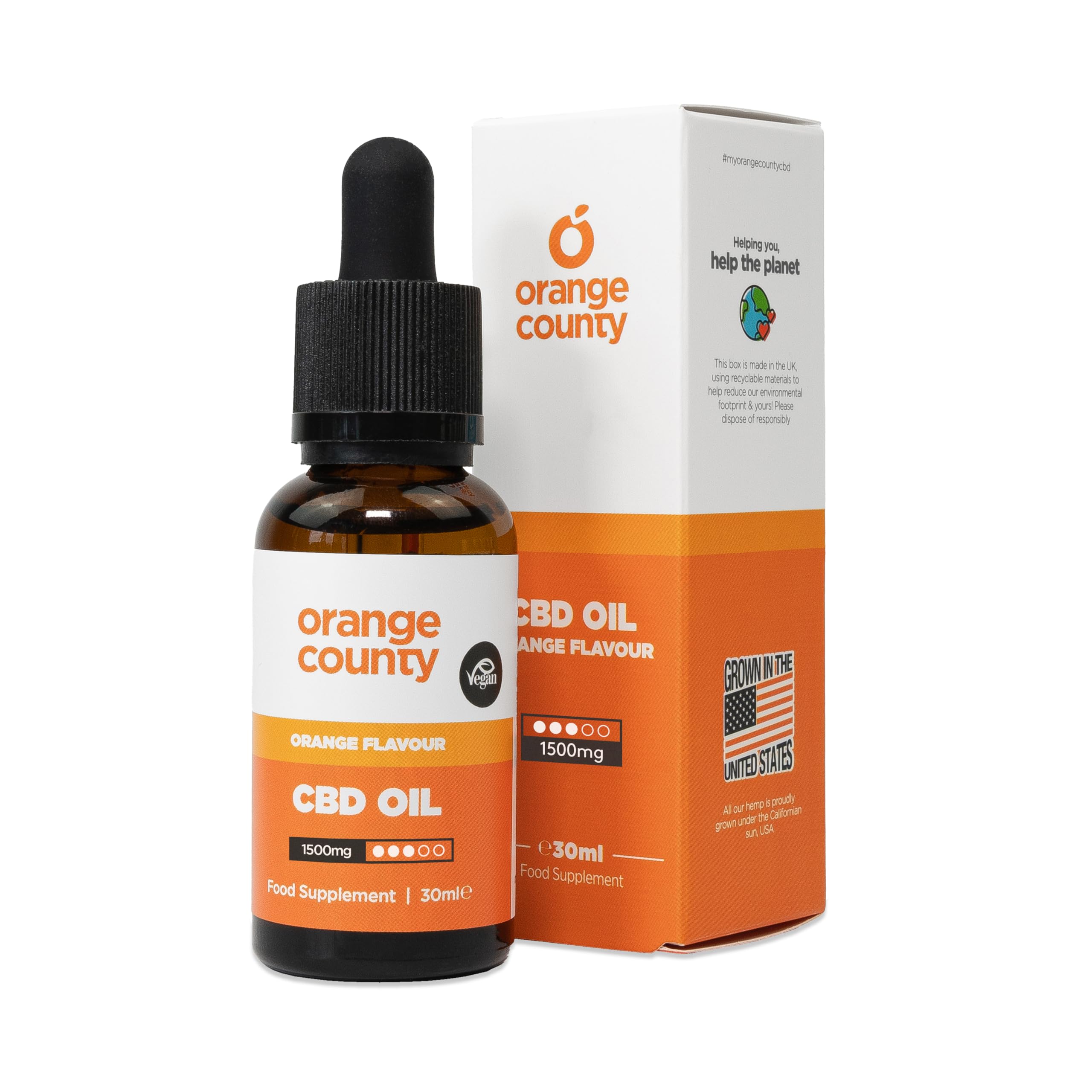 Orange County CBDOrange Flavour 1500mg 30ml
