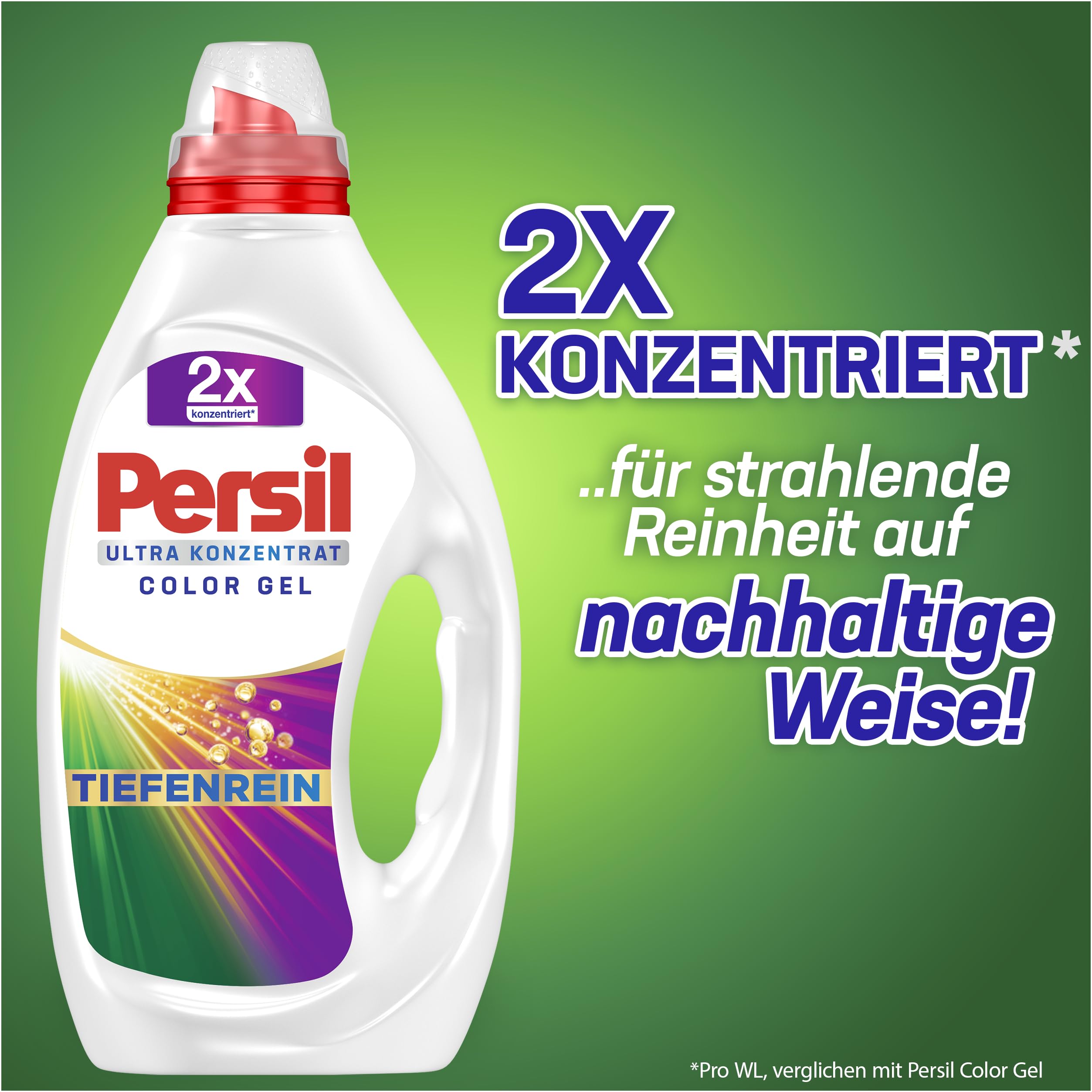 Persil Detergente líquido Color (124 lavados) de alta concentración ultraconcentrado con eliminación de manchas ultra con tecnología de limpieza profunda Plus