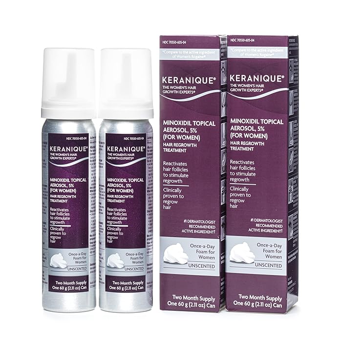 Buy Keranique Minoxidil Foam Hair Regrowth Treatment for Women 5