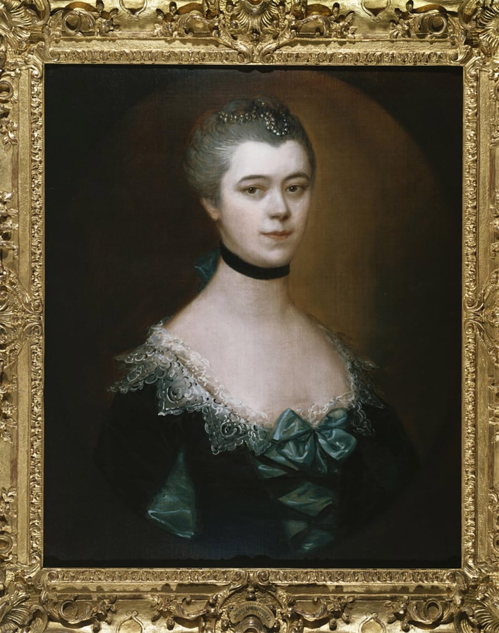 Posteriik No Frame Famous Print Pop Art Wall Art Graffiti Portrait Of The Countess Of Sussex Bust Length In Adress With Black Facings By Gainsborough Art Prints For Home Decor 60X90cm
